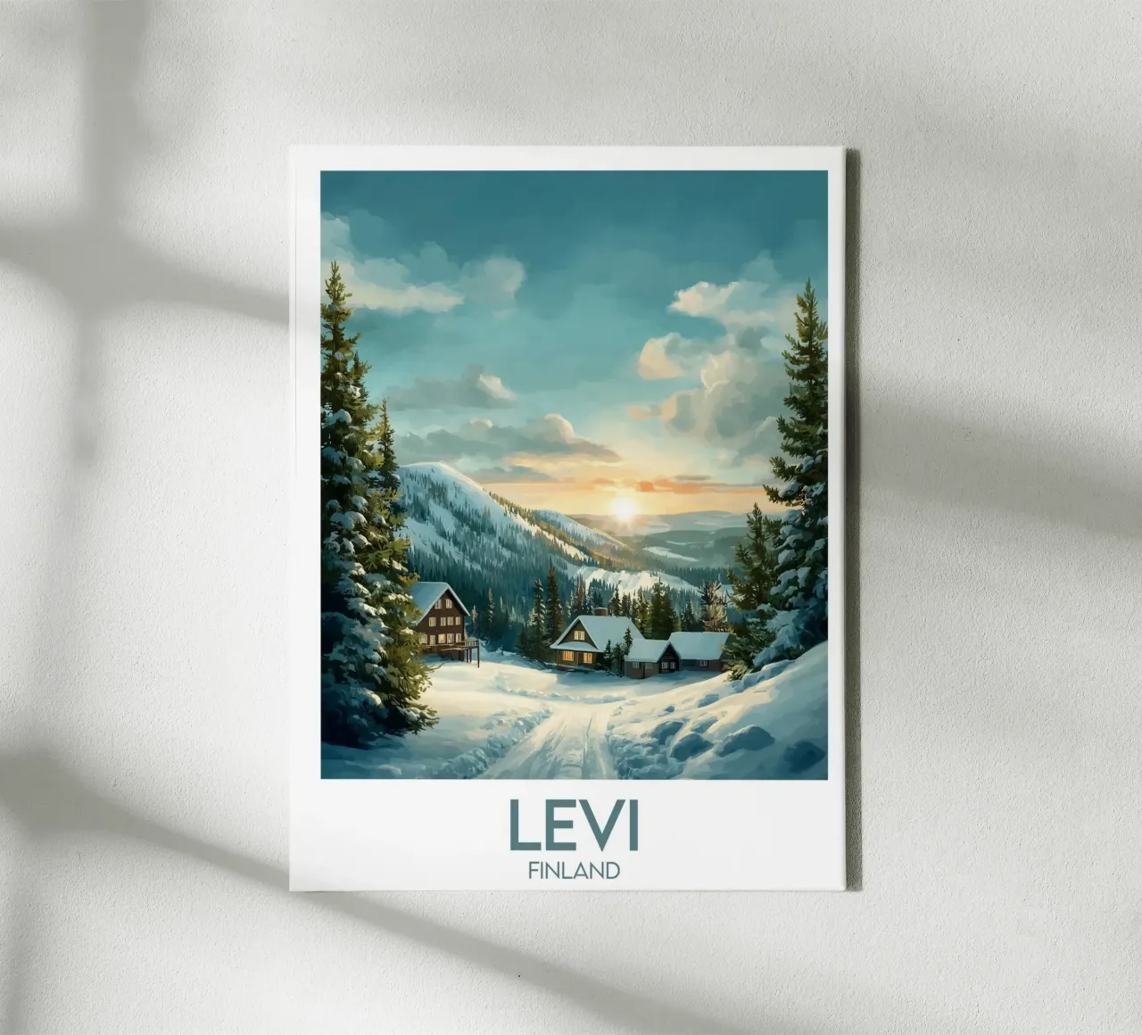 Affiche Levi tela con Cornice a cassetta da Frame the World