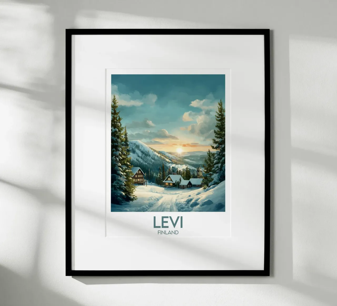 Affiche Levi poster con telaio in alluminio da Frame the World