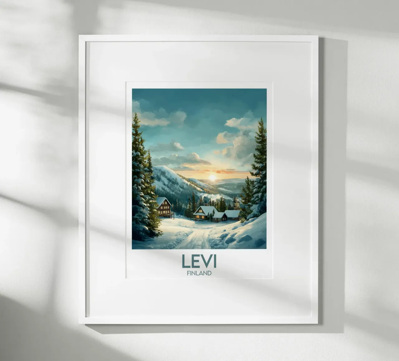 Affiche Levi poster con telaio in alluminio da Frame the World