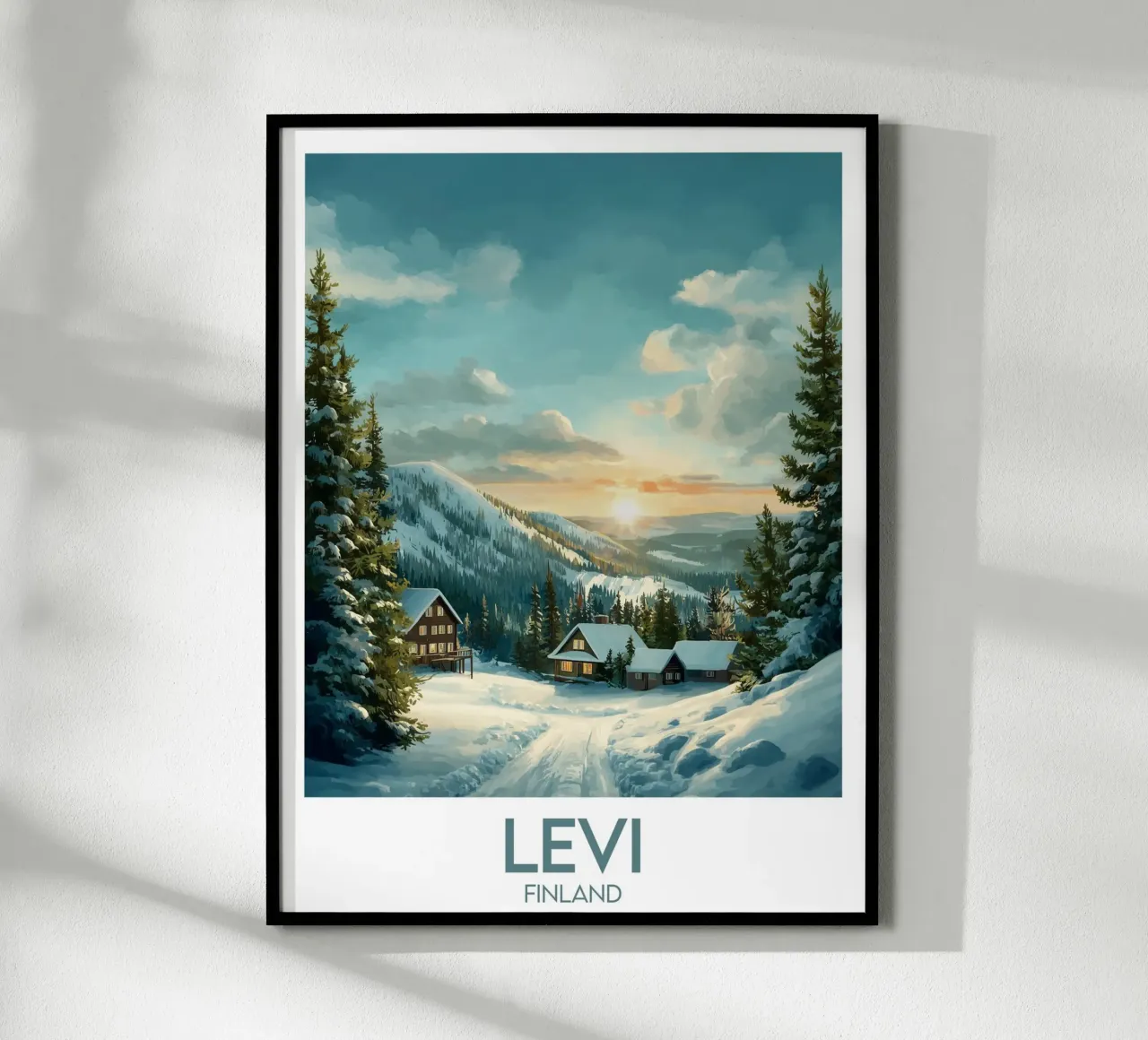 Affiche Levi poster con telaio in alluminio da Frame the World