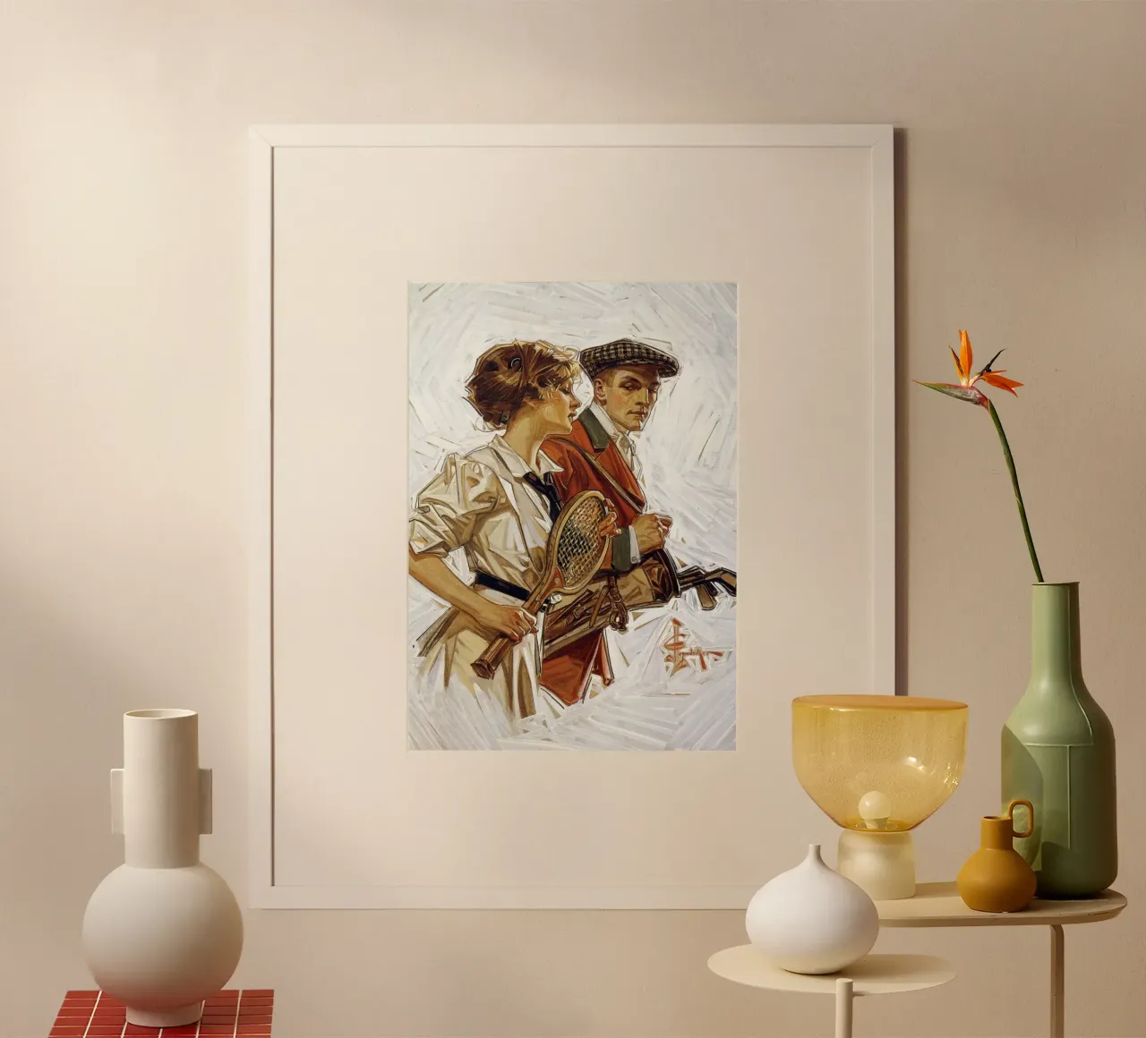 JCL 019 poster con telaio in legno da JC Leyendecker