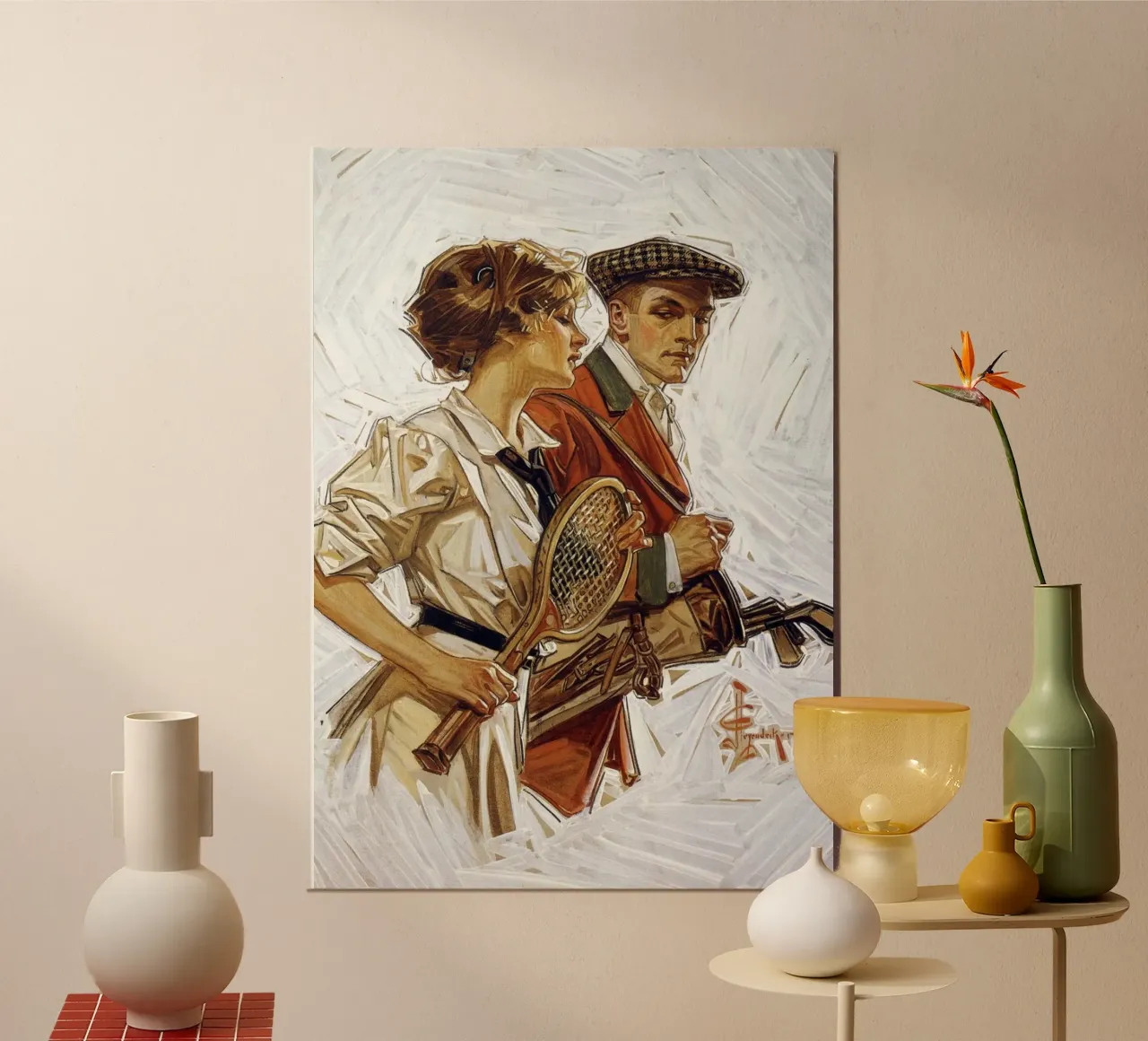 JCL 019 poster con telaio in legno da JC Leyendecker