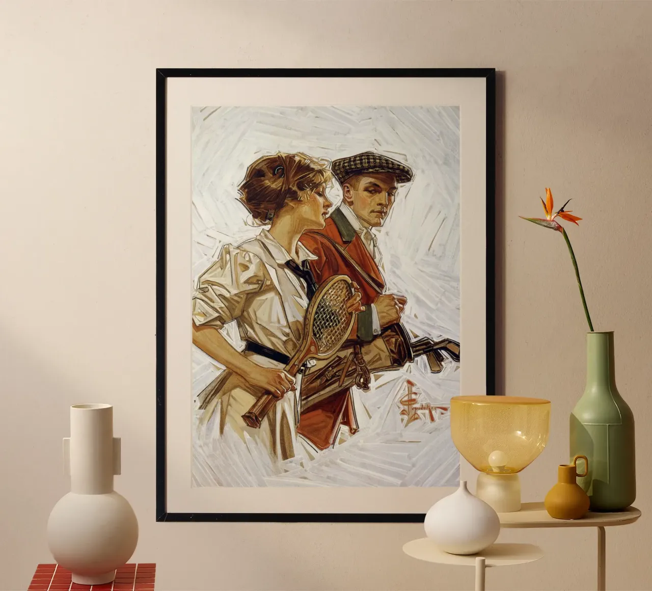 JCL 019 poster con telaio in legno da JC Leyendecker