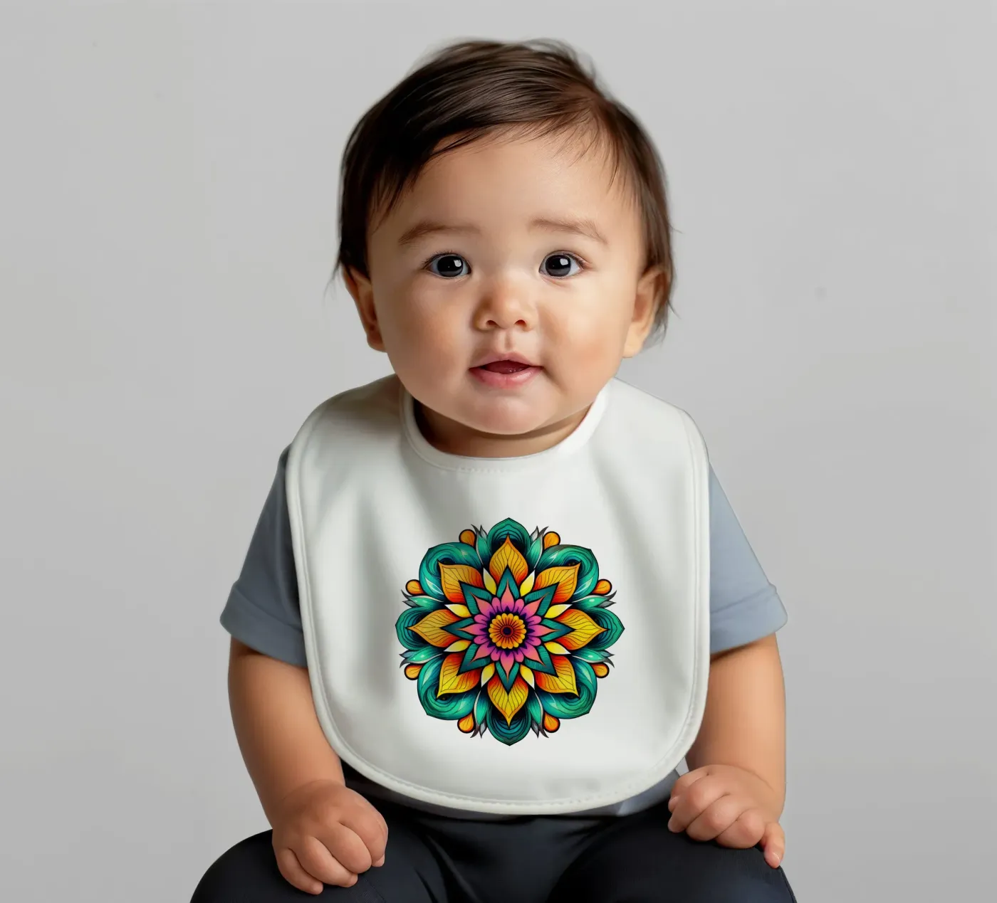 Mandala trilling baby slabbetje van Spiritual Touch