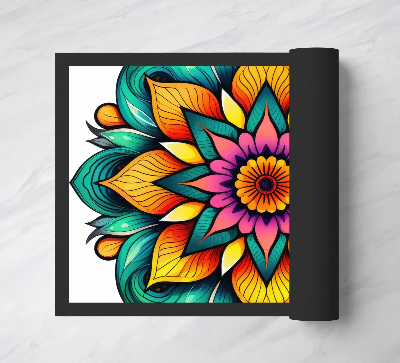 Mandala Vibrance doormat by Spiritual Touch