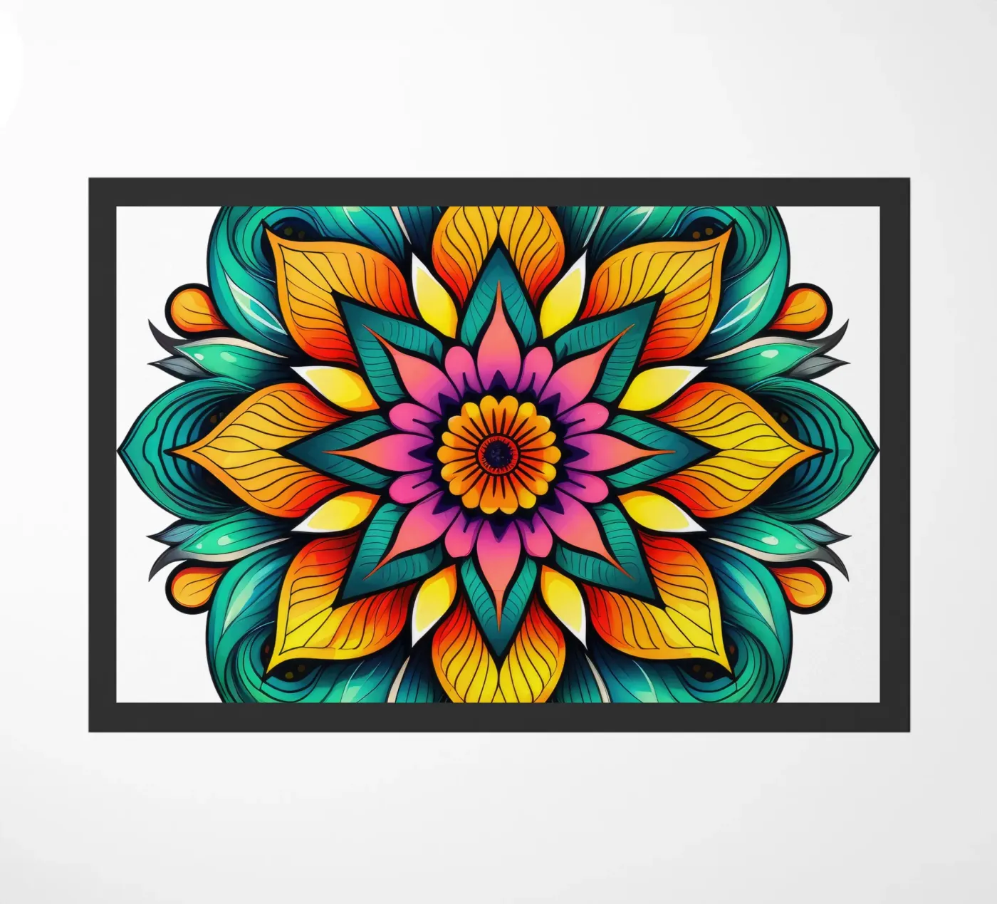Mandala Vibrance doormat by Spiritual Touch