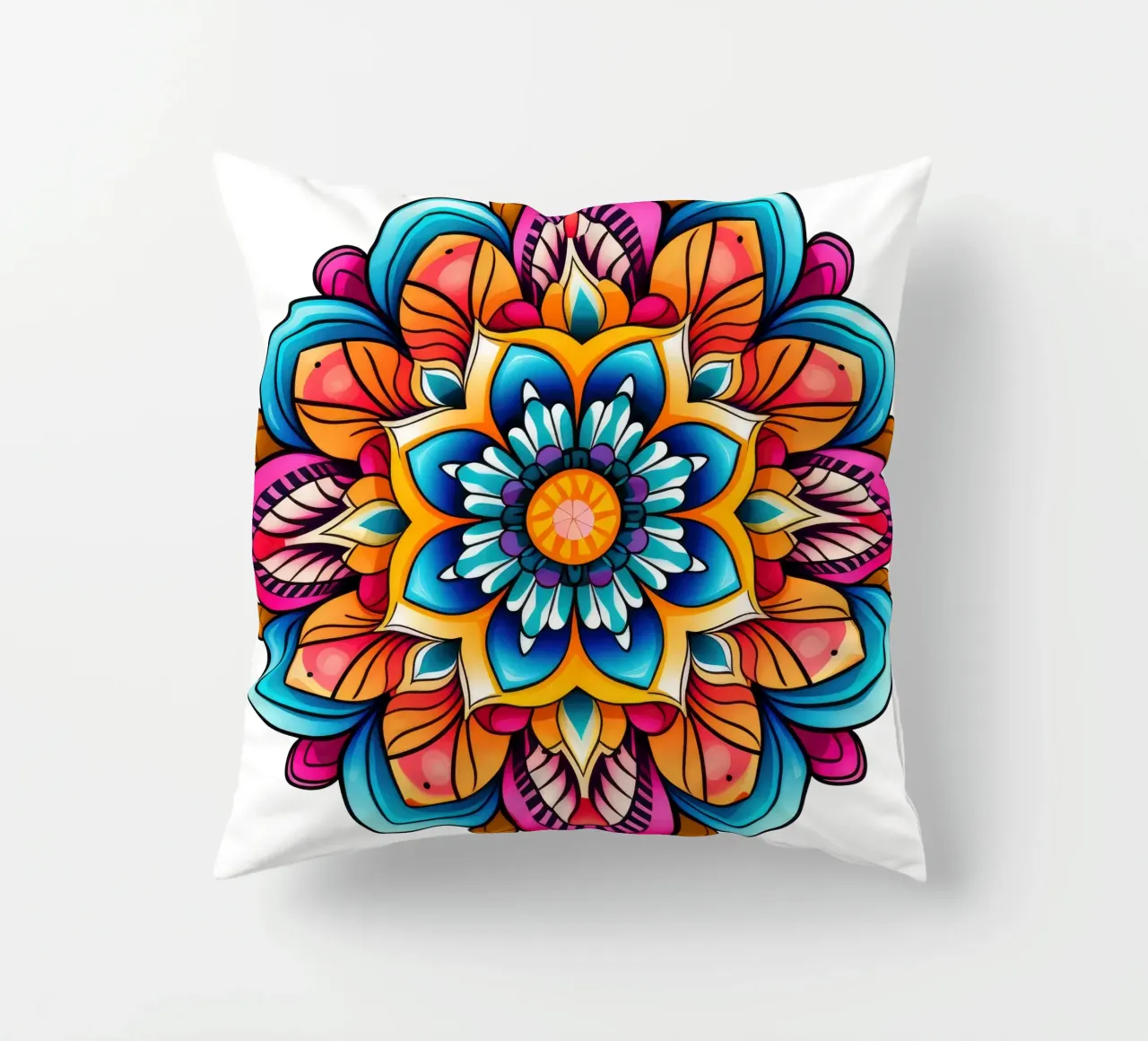 Mandala Vibrance decorative cushion by Spiritual Touch
