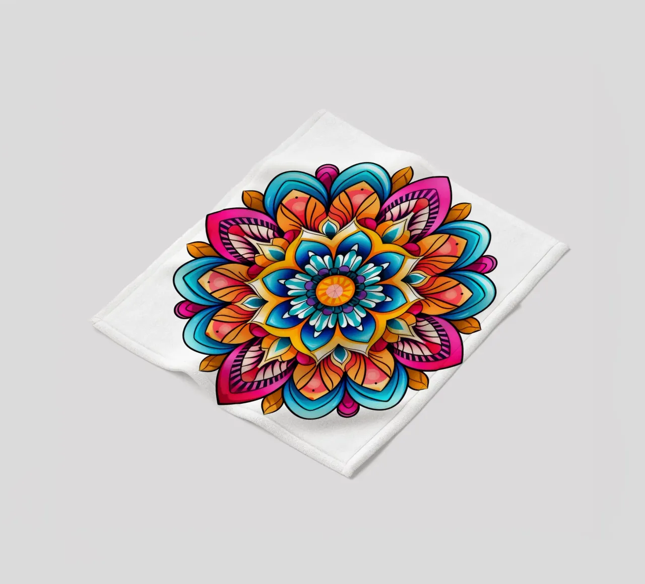 Mandala Vibrance fleece blanket by Spiritual Touch