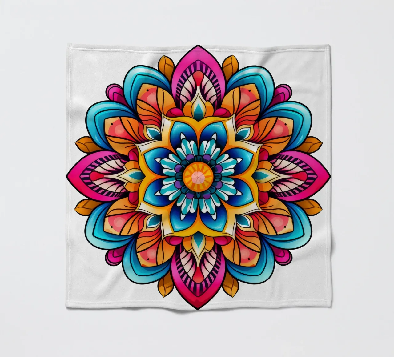 Mandala Vibrance fleece blanket by Spiritual Touch