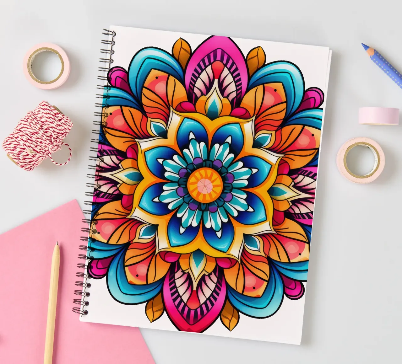 Mandala Vibrance spiral notebook by Spiritual Touch