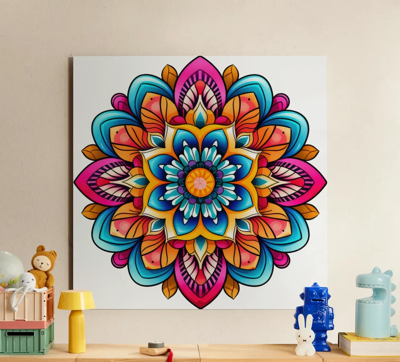 Mandala Vibrance alu-dibond by Spiritual Touch