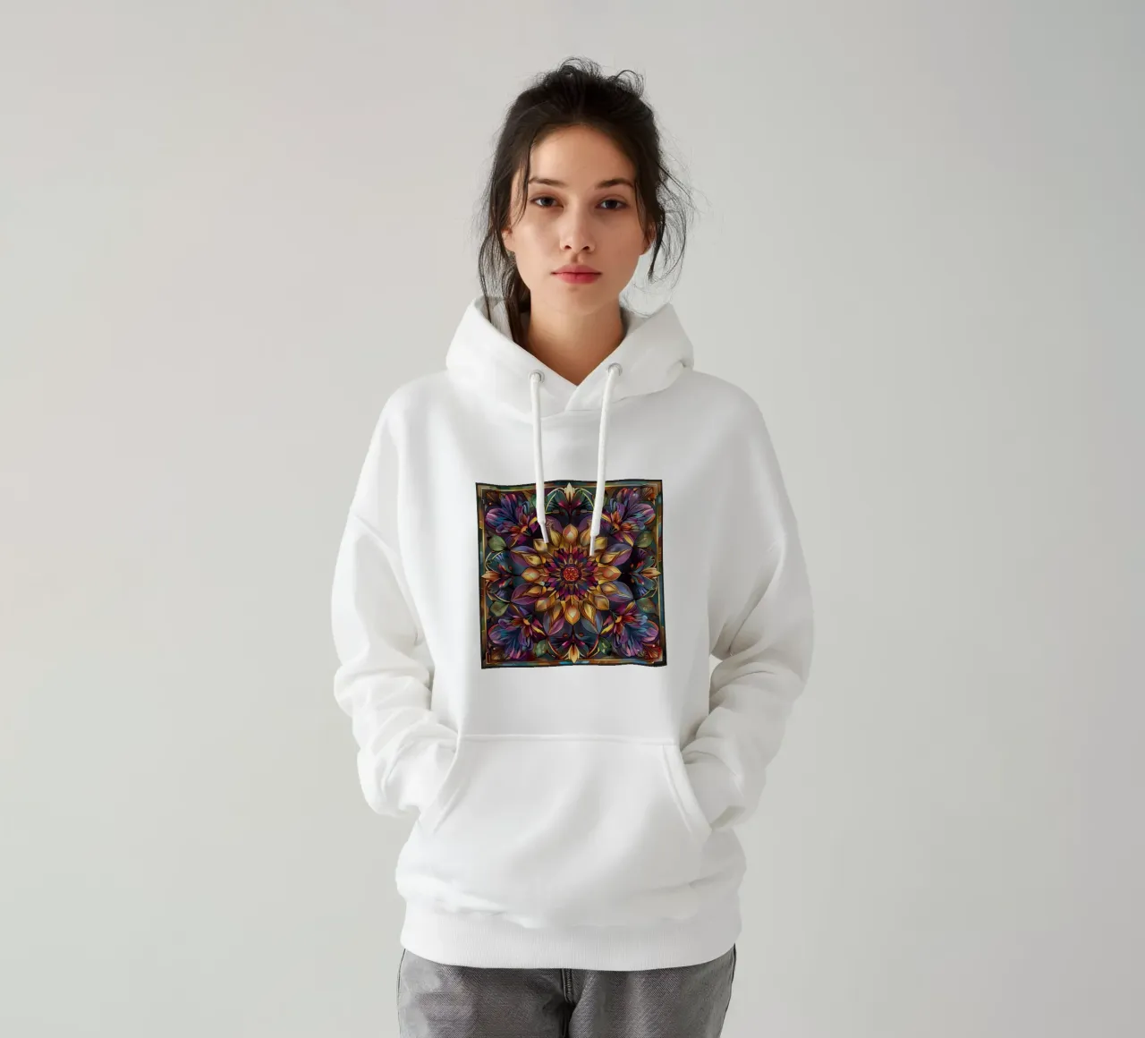 Mandala sacro felpa con cappuccio da Spiritual Touch