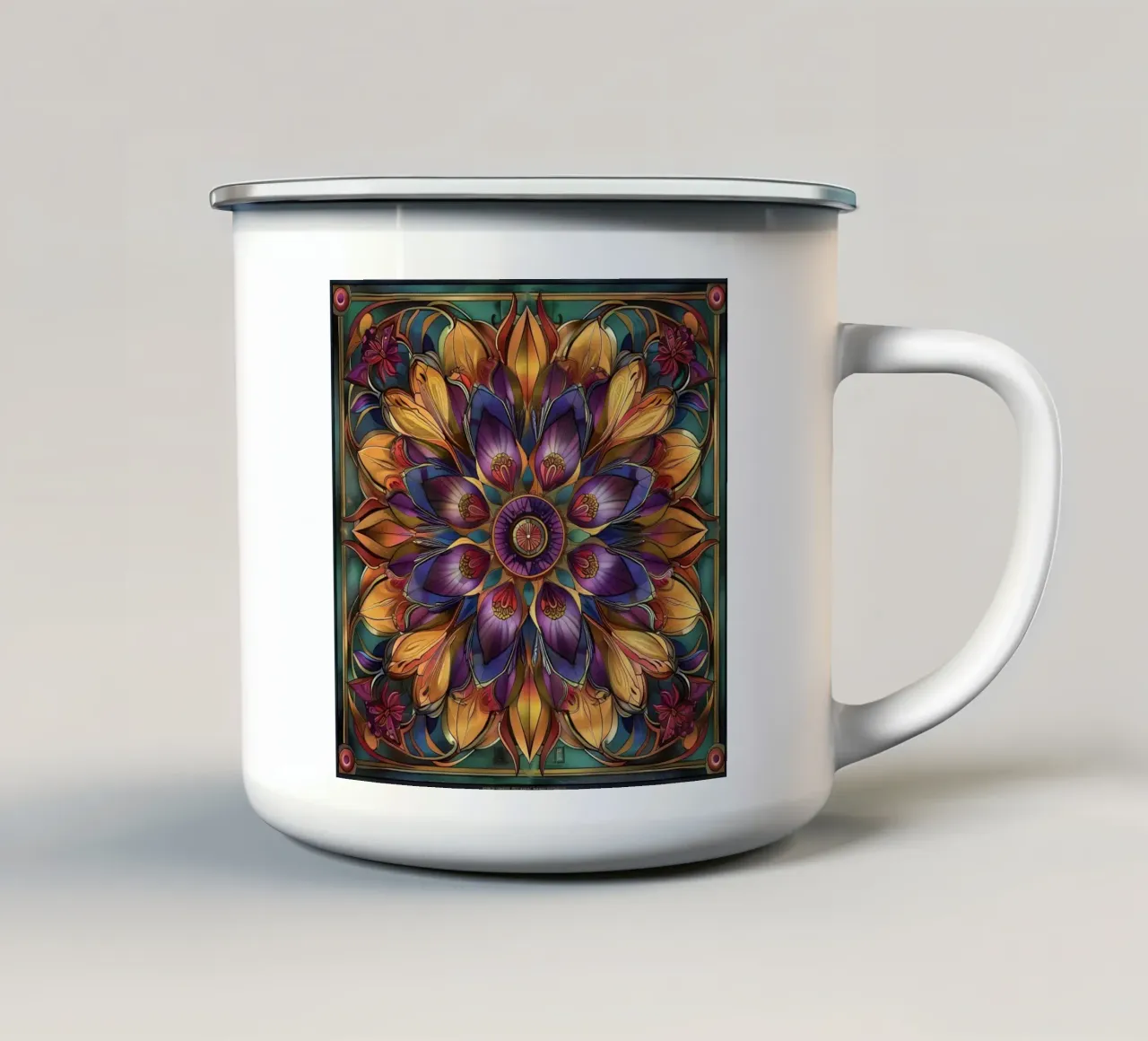 Mandala sacro tazza in smalto da Spiritual Touch