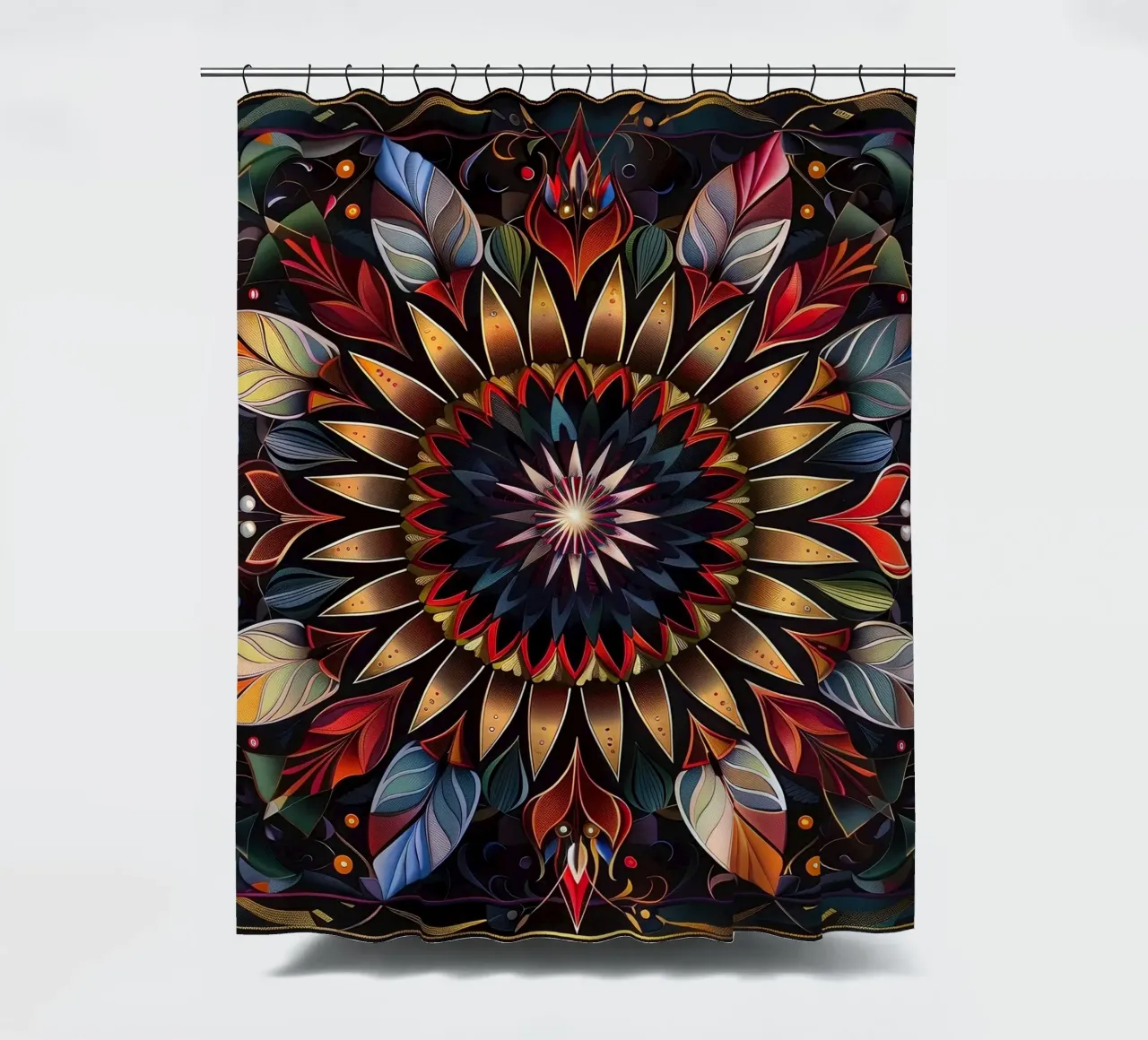 Sacred Mandala shower curtain by Spiritual Touch