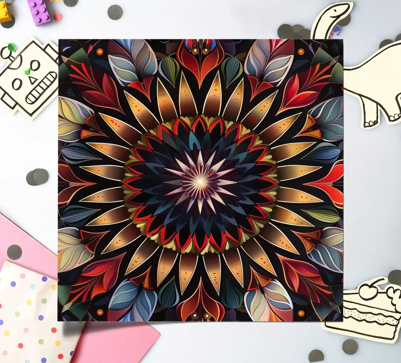 Sacred Mandala sticker sheet by Spiritual Touch