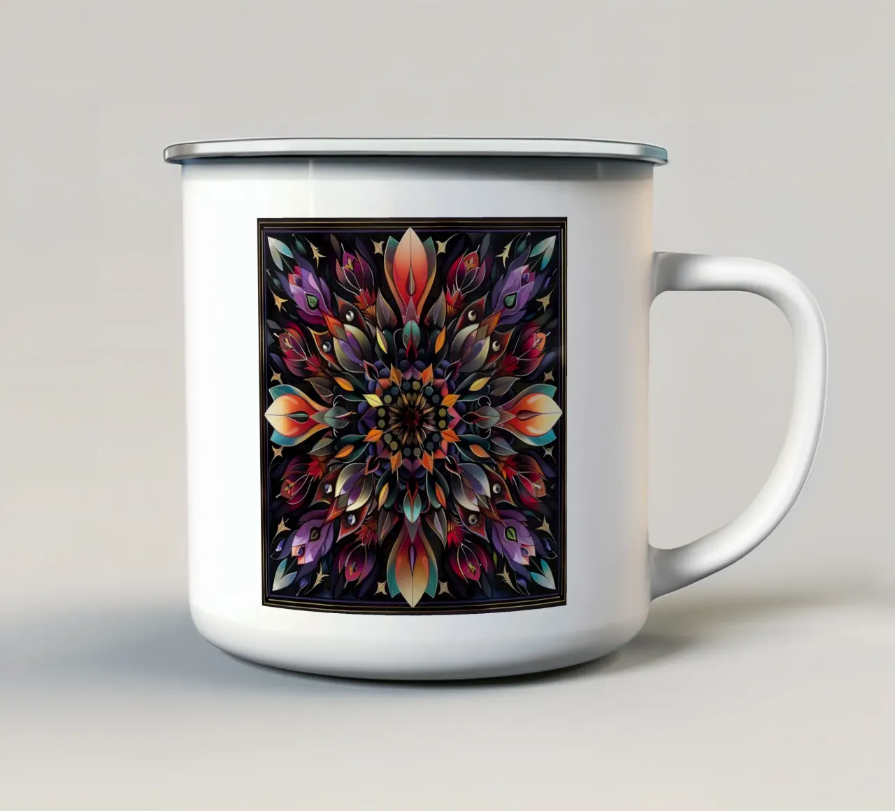 Mandala sacro tazza in smalto da Spiritual Touch
