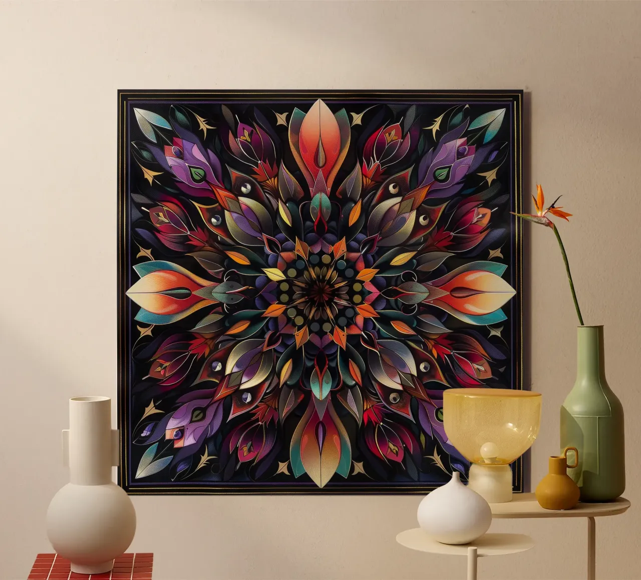 Sacred Mandala alu-dibond by Spiritual Touch