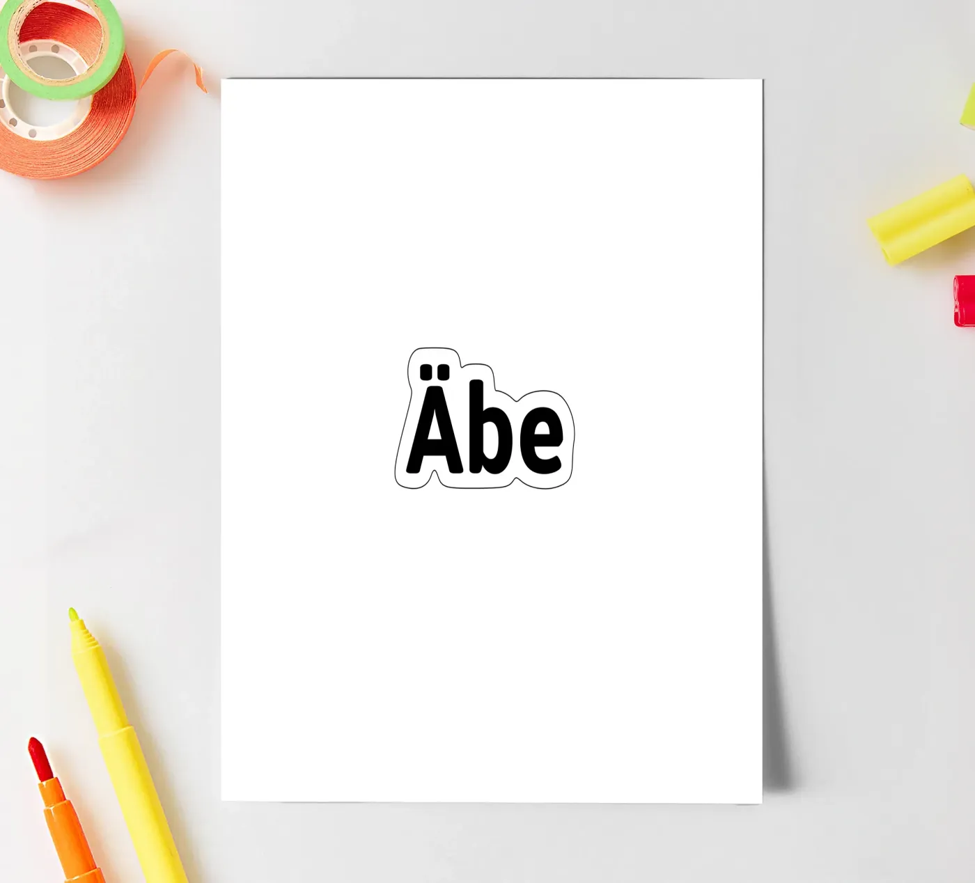 Äbe sticker sheet by LucernePictures
