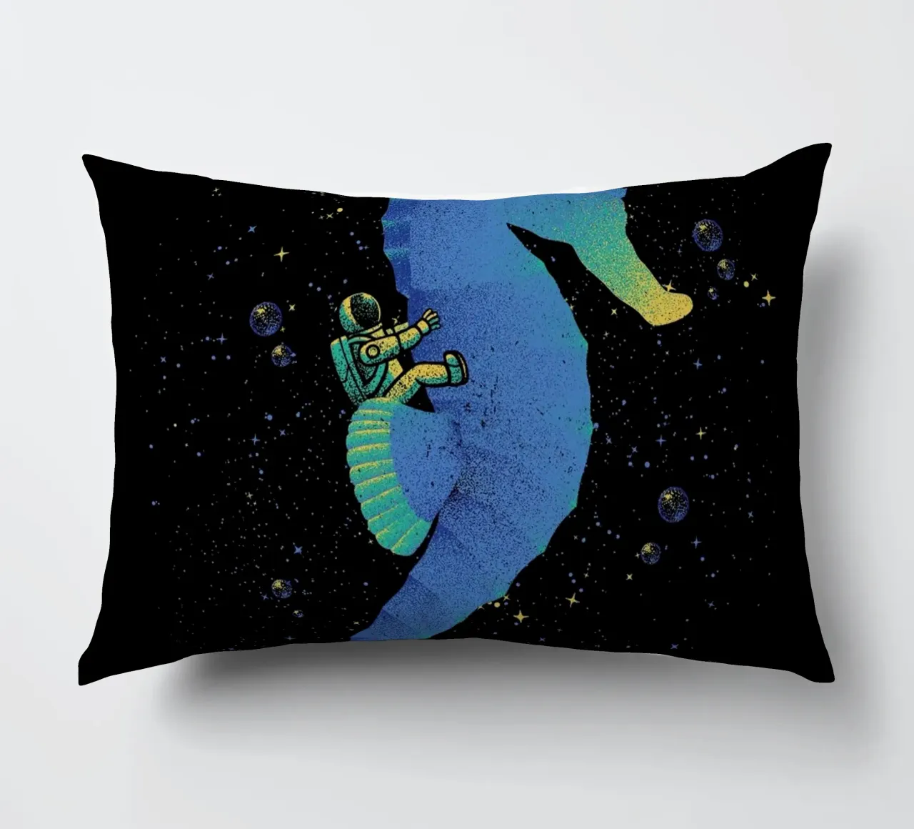 Riding A Sea Horse Astronaut cuscino da Tobe Fonseca