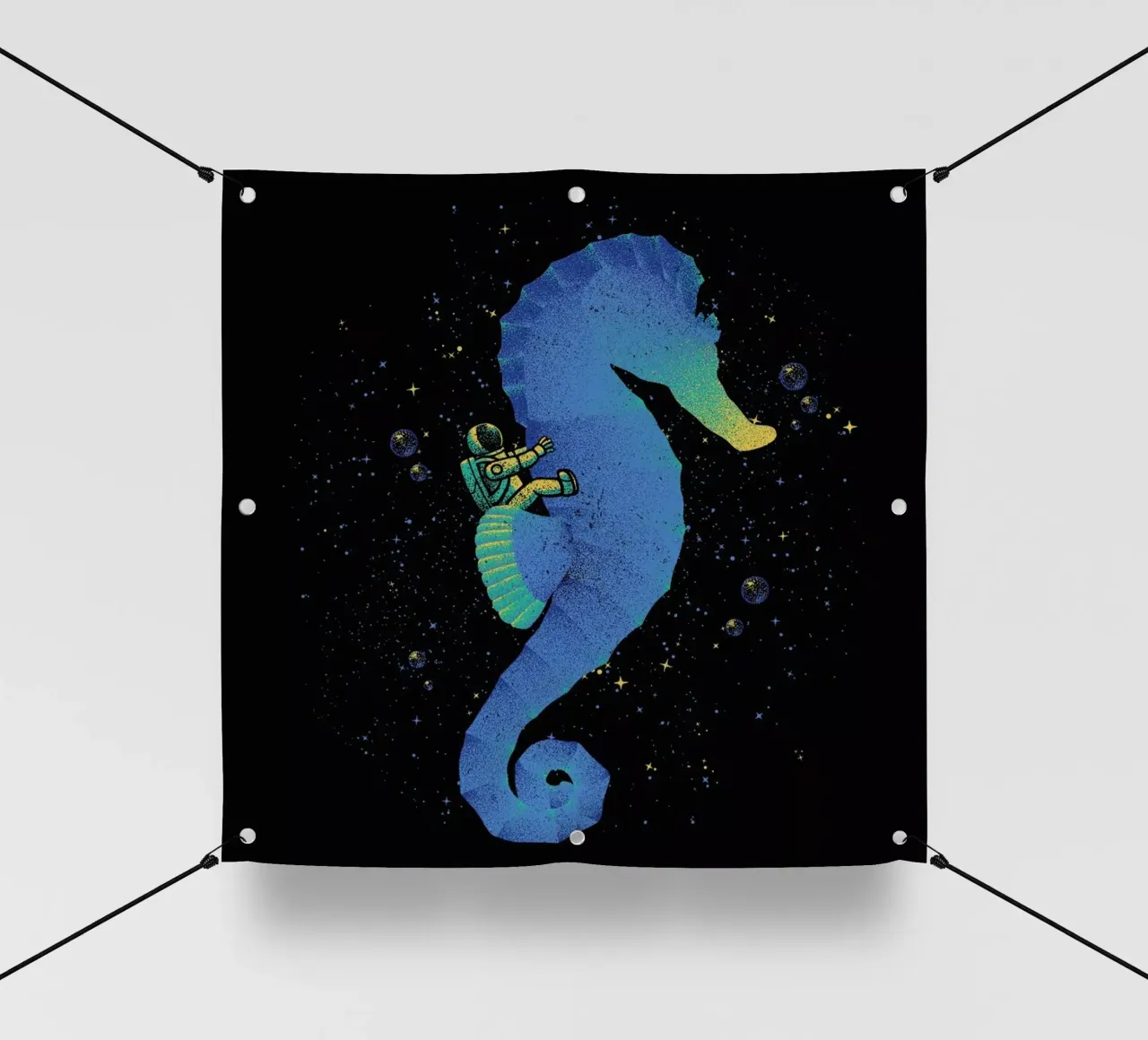 Riding A Sea Horse Astronaut telo in pvc da Tobe Fonseca
