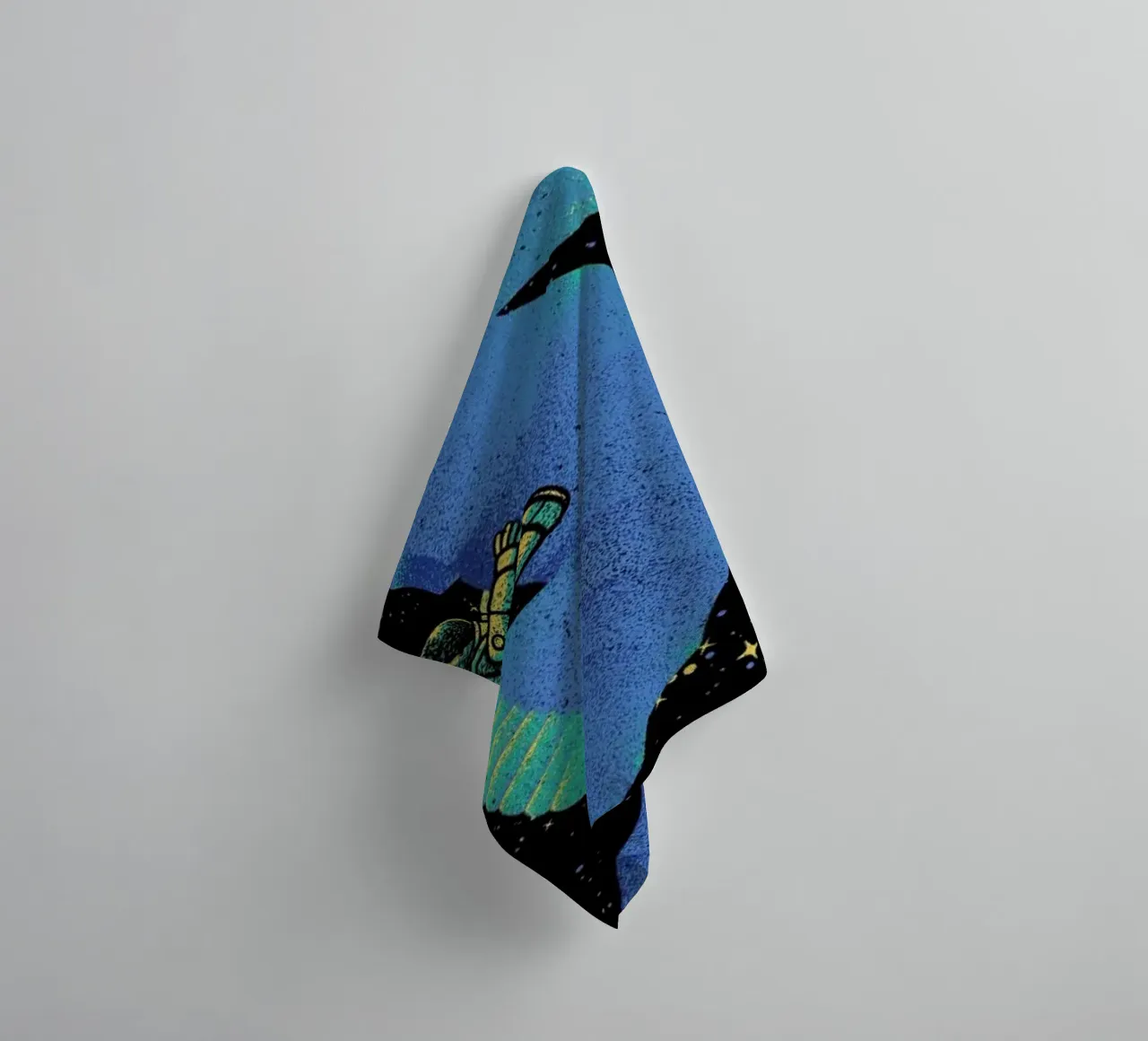 Riding A Sea Horse Astronaut asciugamano da bagno da Tobe Fonseca