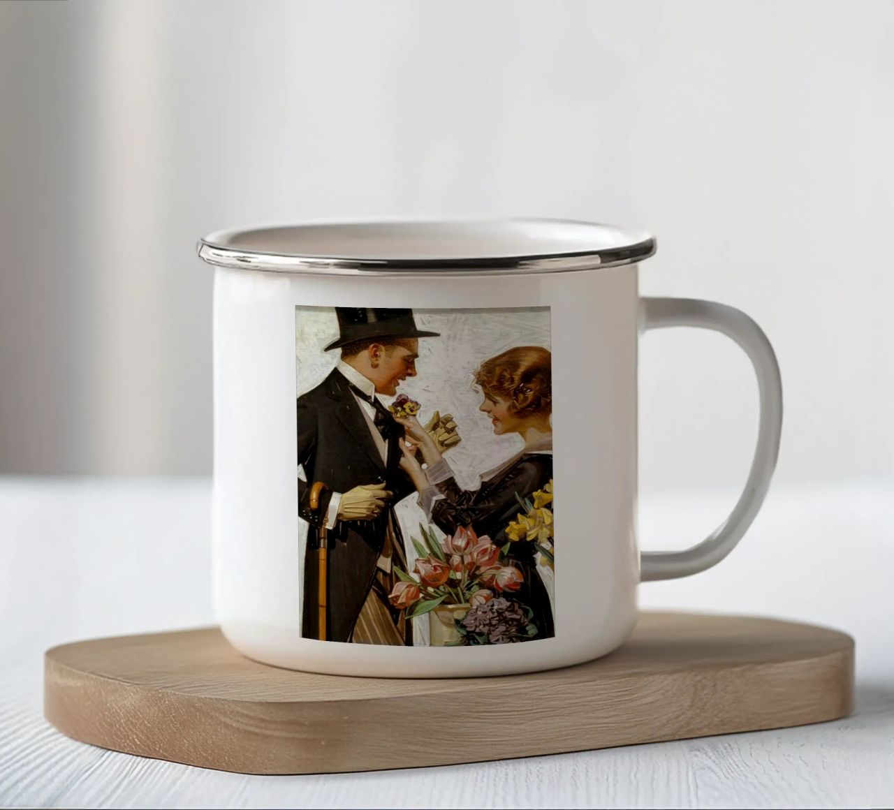 JCL 021 tazza in smalto da JC Leyendecker