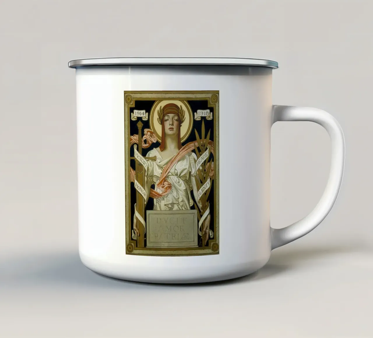 JCL 022 enamel mug by JC Leyendecker