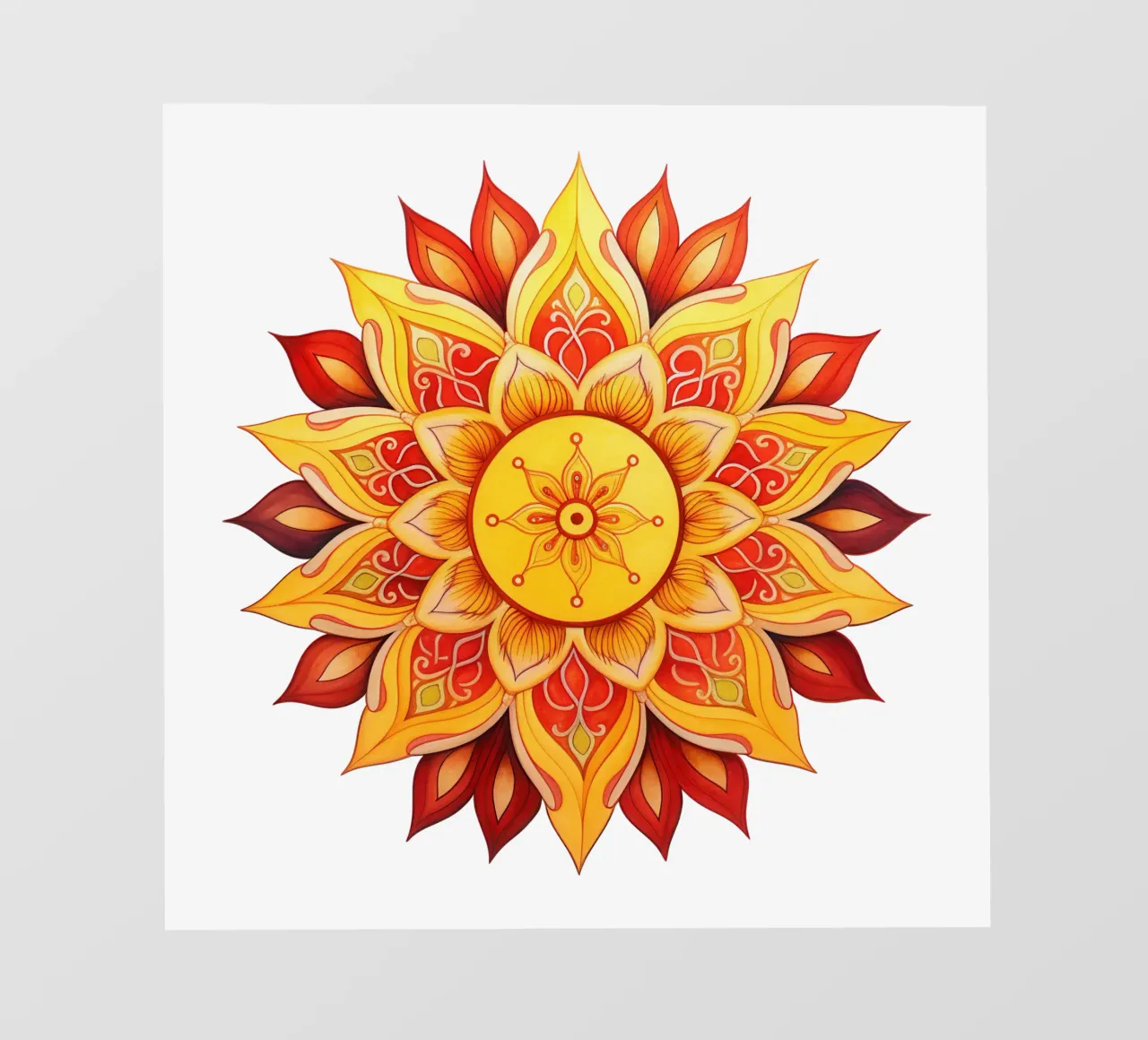 Mandala del sole pellicola backlit da Spiritual Touch