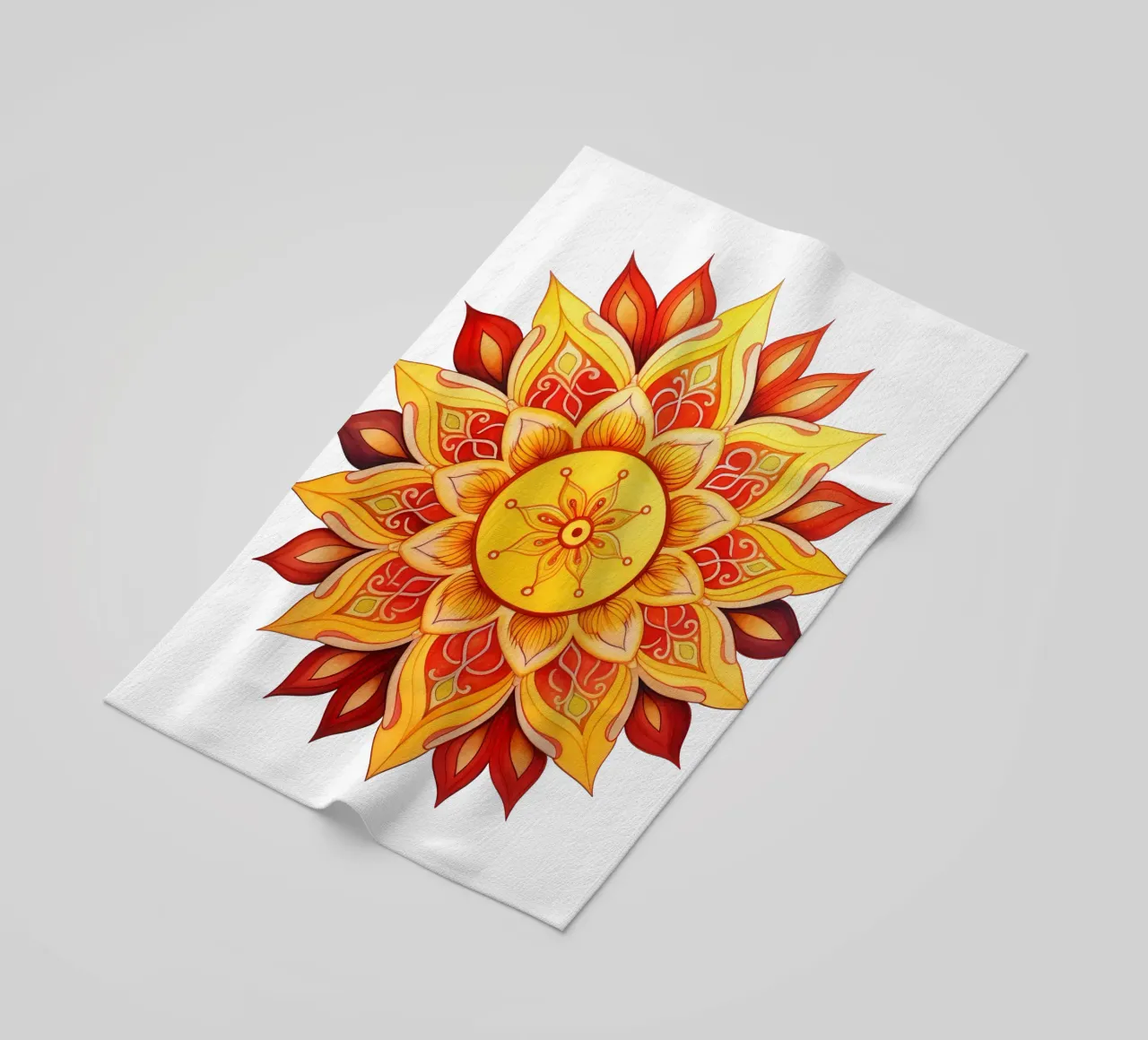 Sonnen-Mandala Strandtuch von Spiritual Touch