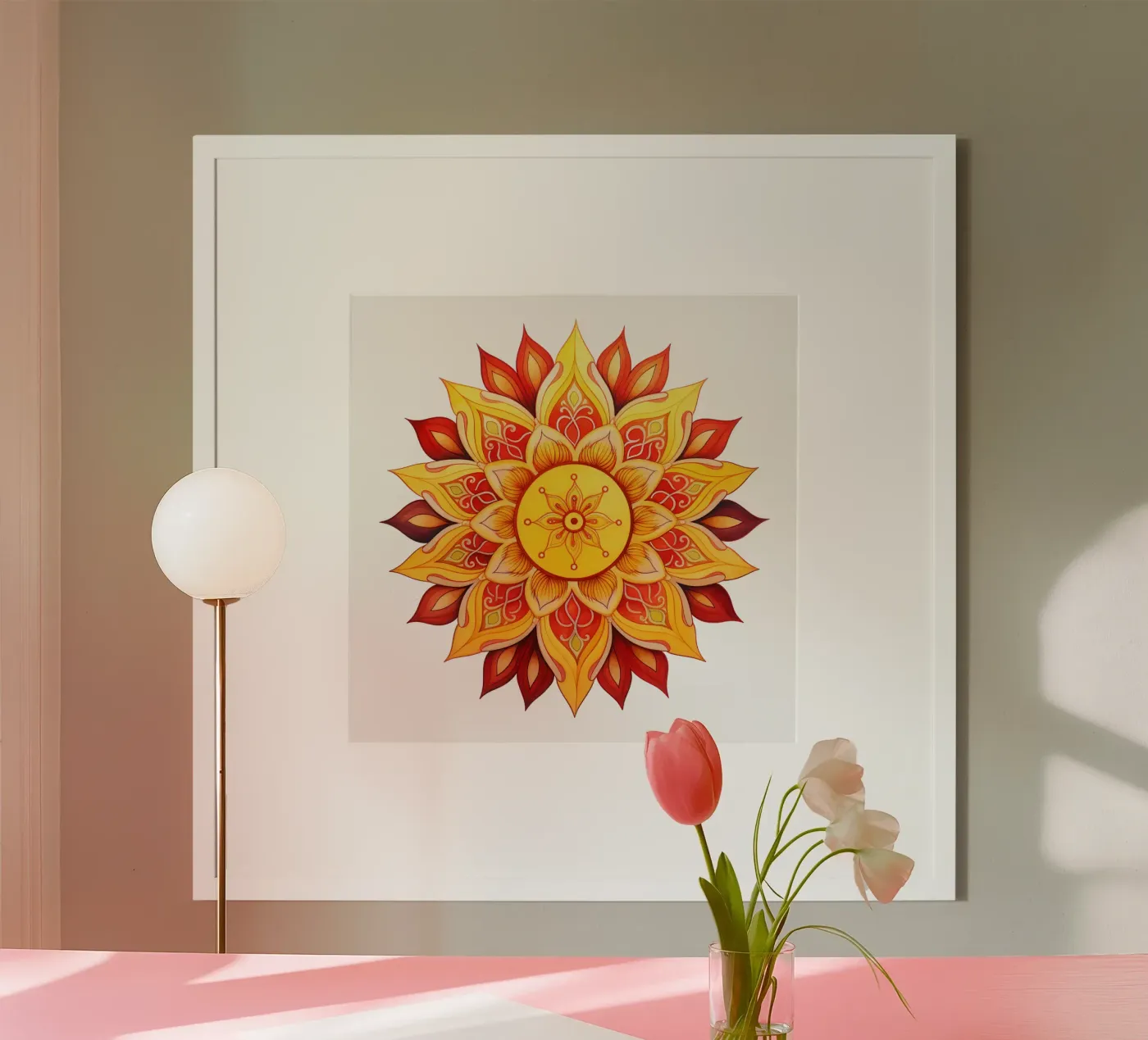Mandala del sole poster da Spiritual Touch