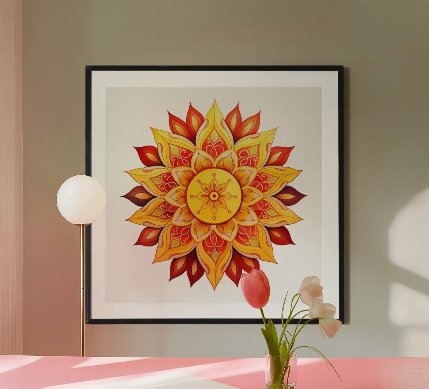 Mandala del sole poster da Spiritual Touch