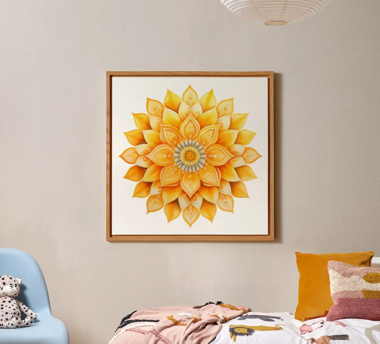 Mandala del sole alluminio dibond da Spiritual Touch