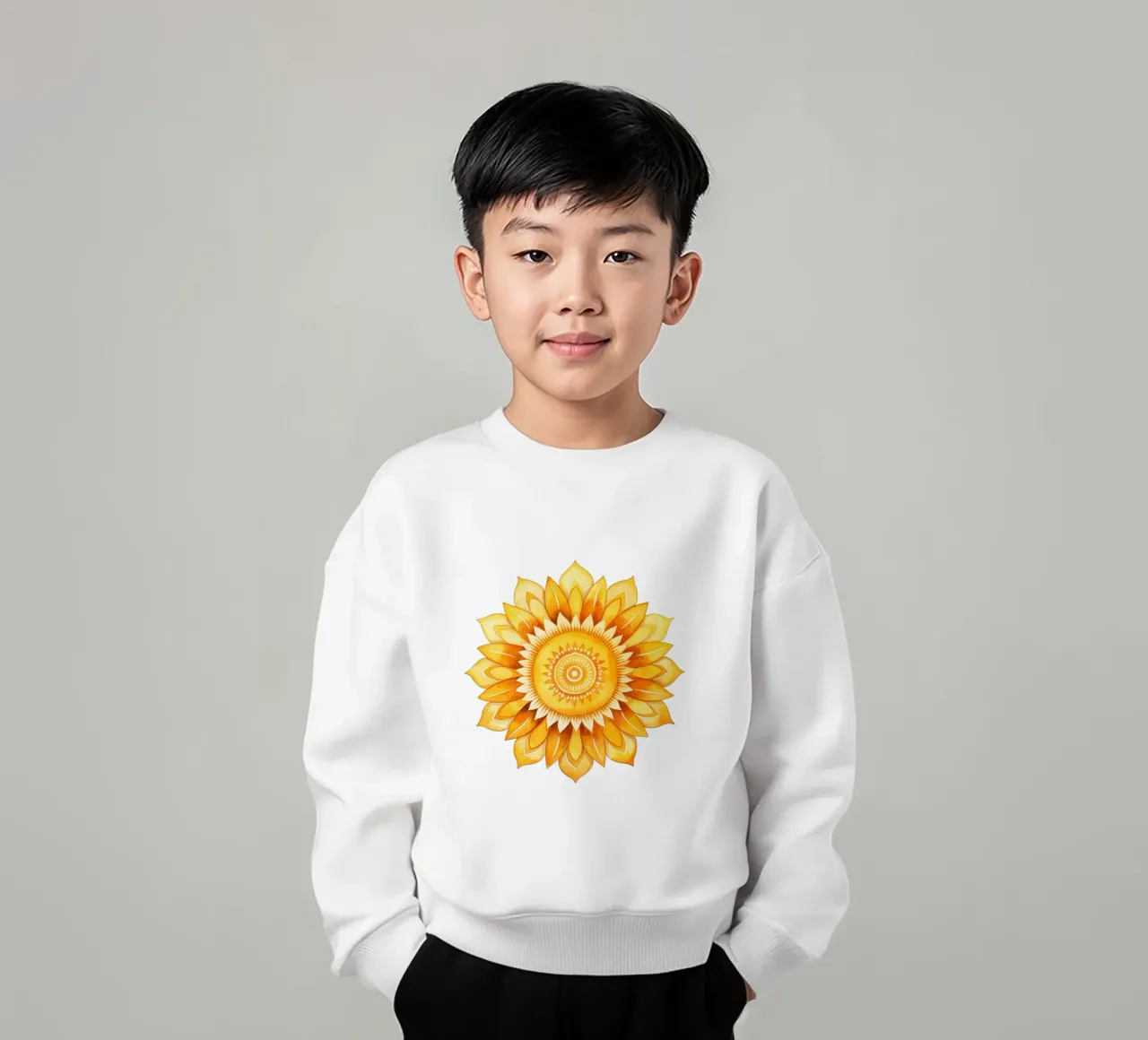 Mandala solar sudadera para niño de Spiritual Touch