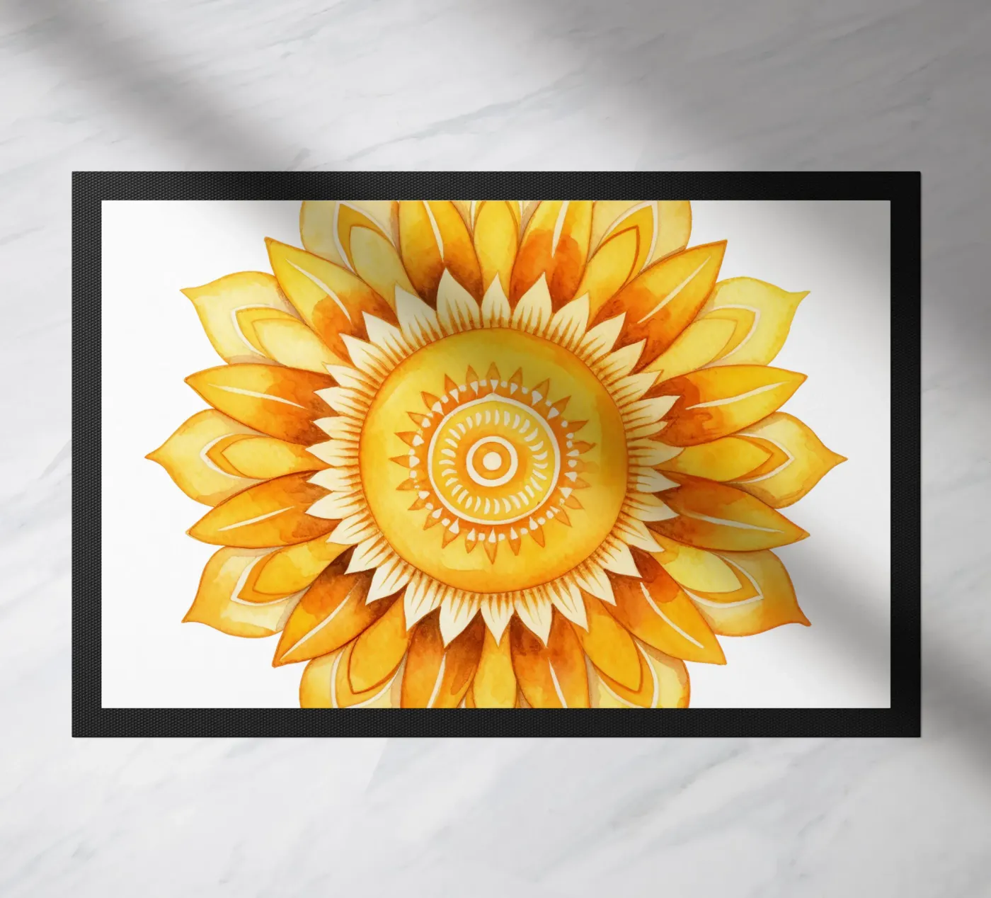 Sun Mandala doormat by Spiritual Touch