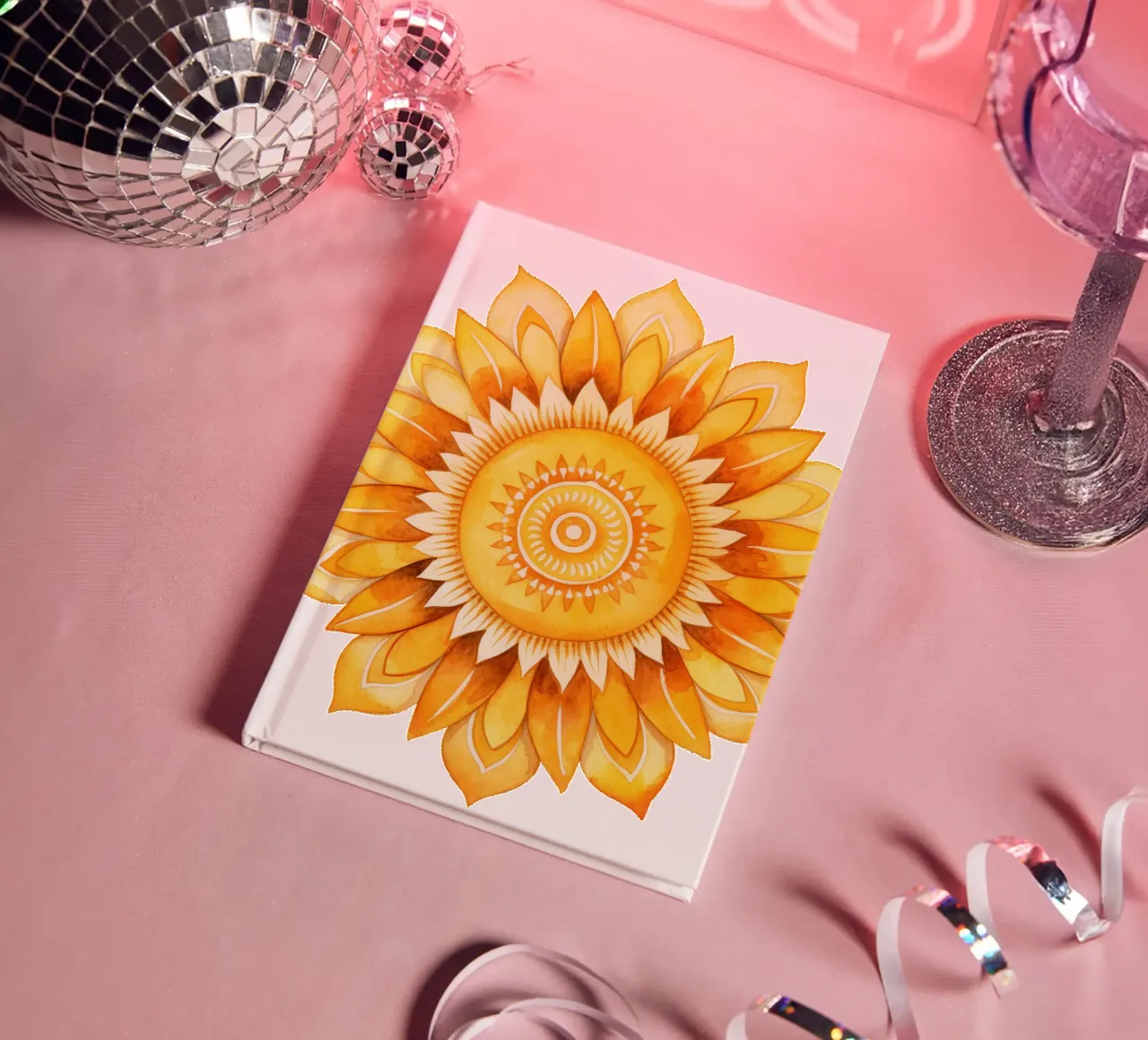 Sun Mandala notebook by Spiritual Touch