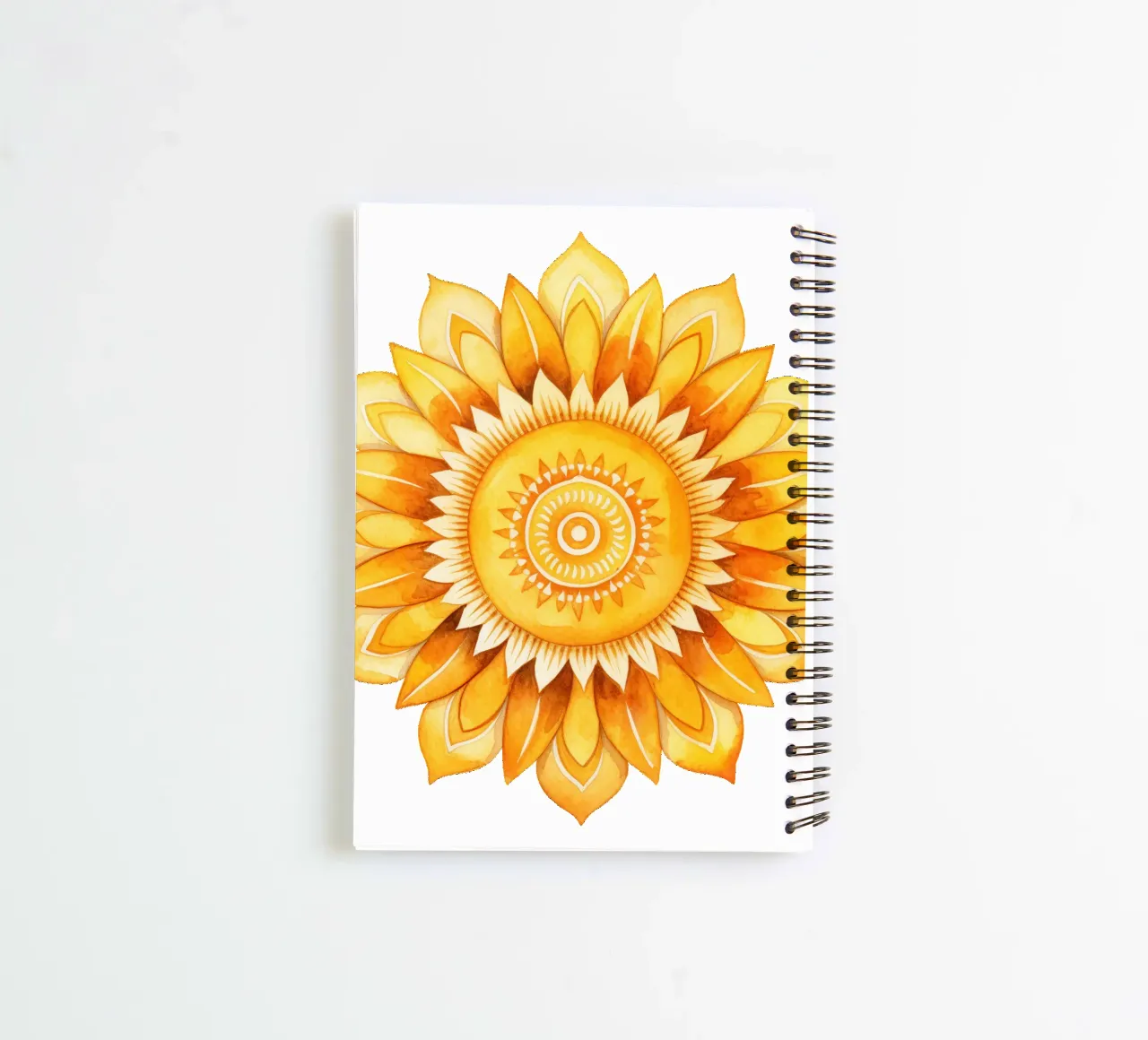 Sun Mandala spiral notebook by Spiritual Touch
