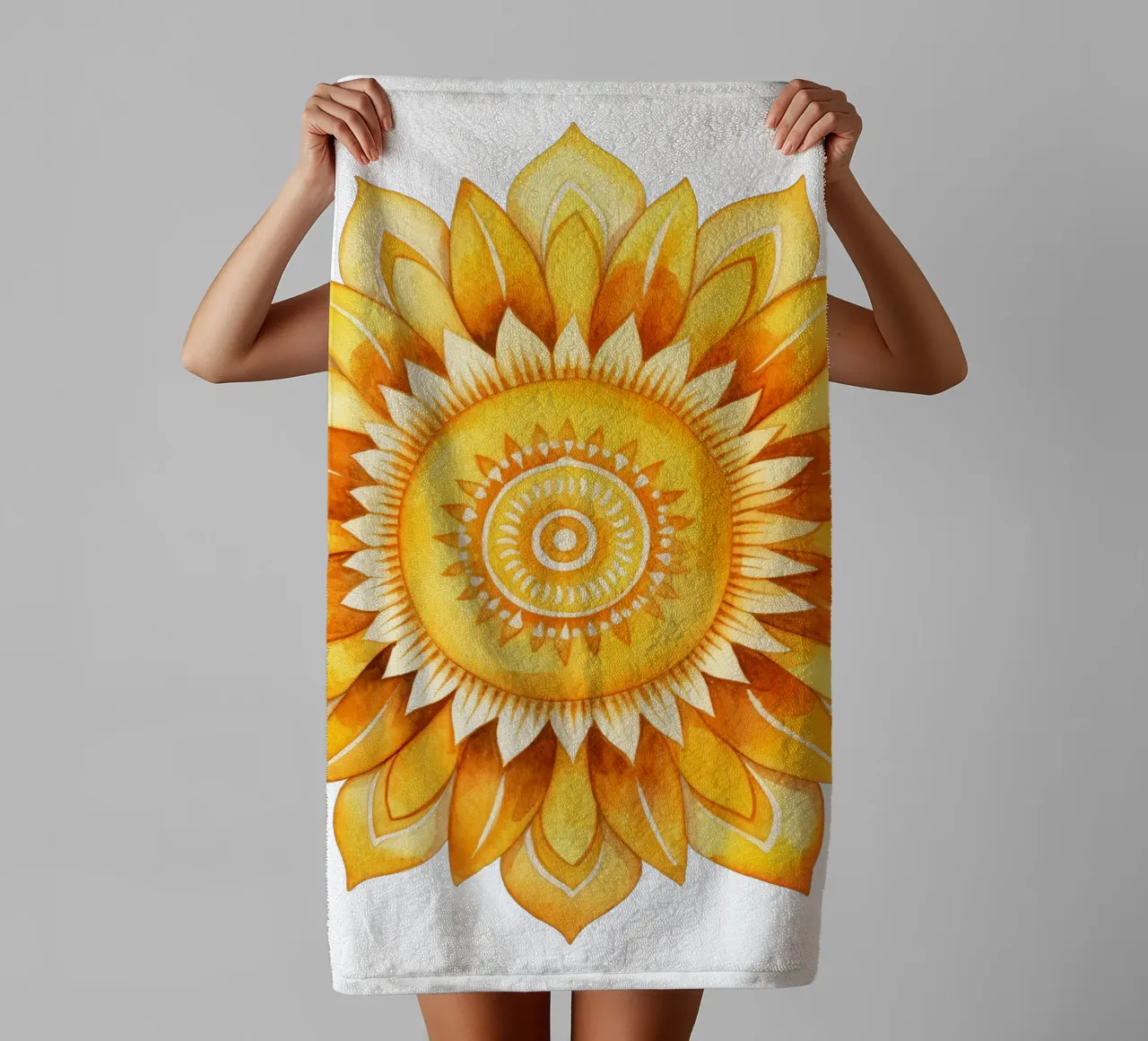 Mandala del sole asciugamano da bagno da Spiritual Touch