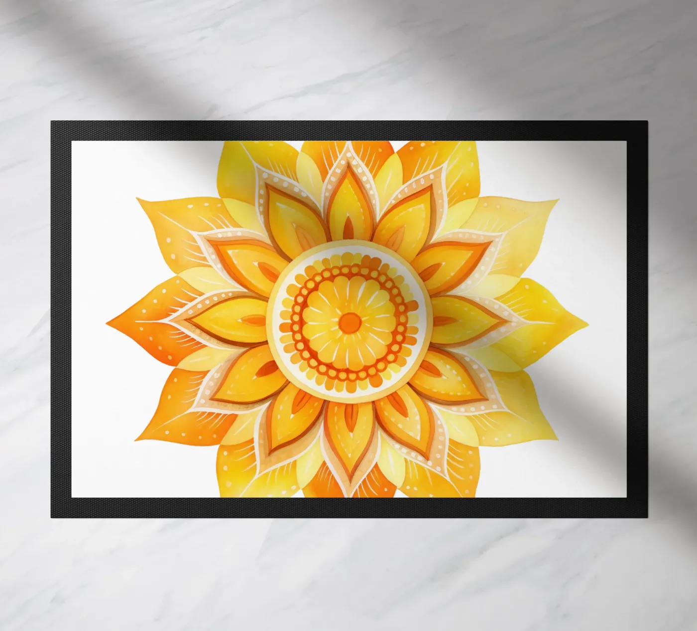 Sun Mandala doormat by Spiritual Touch