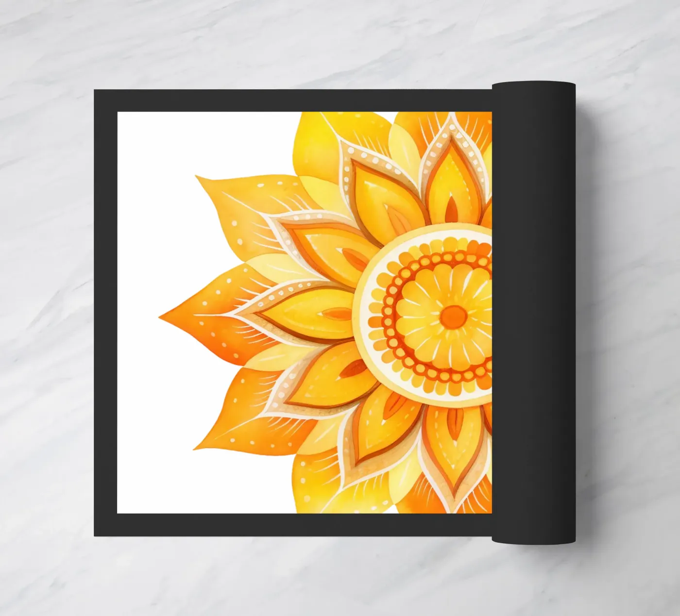 Sun Mandala doormat by Spiritual Touch