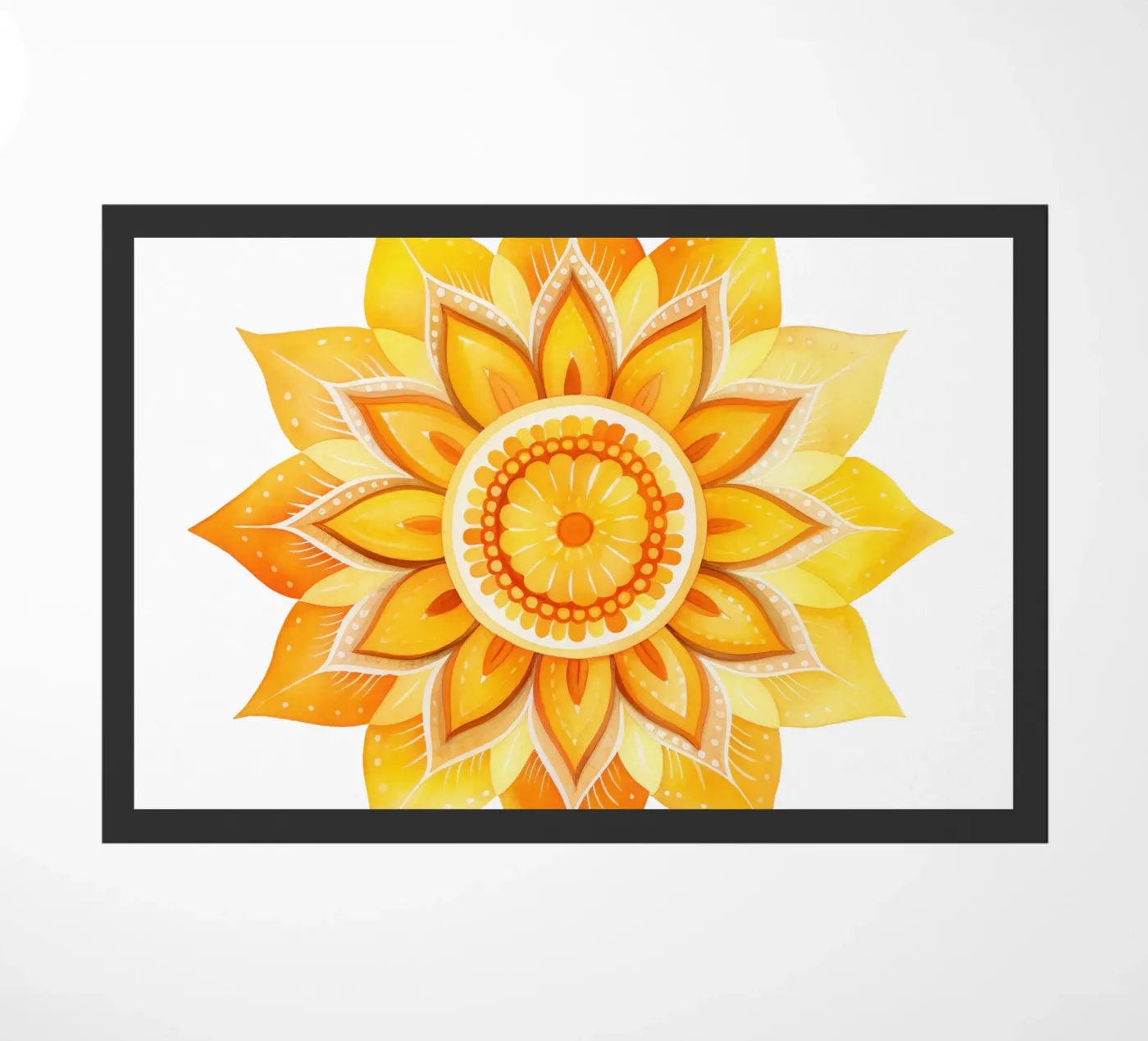 Sun Mandala doormat by Spiritual Touch