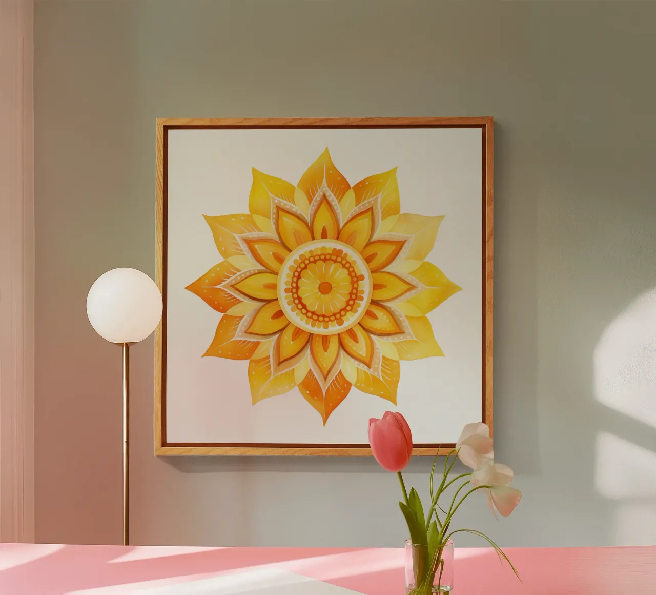 Sun Mandala acrylic glass by Spiritual Touch