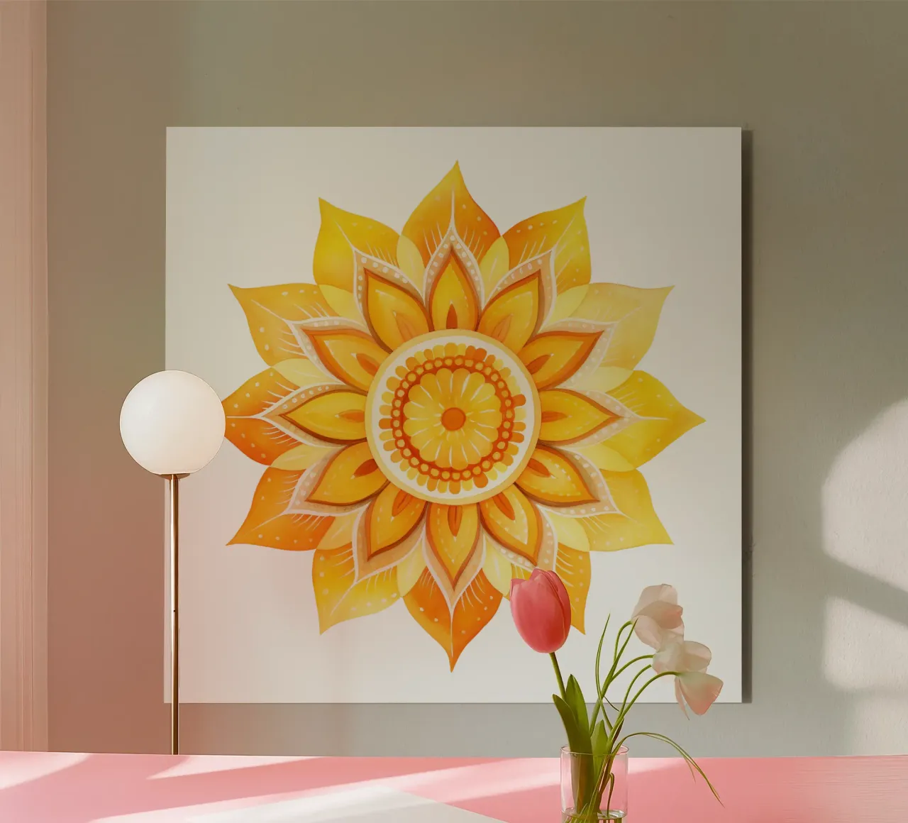 Mandala van de zon forex-plaat van Spiritual Touch