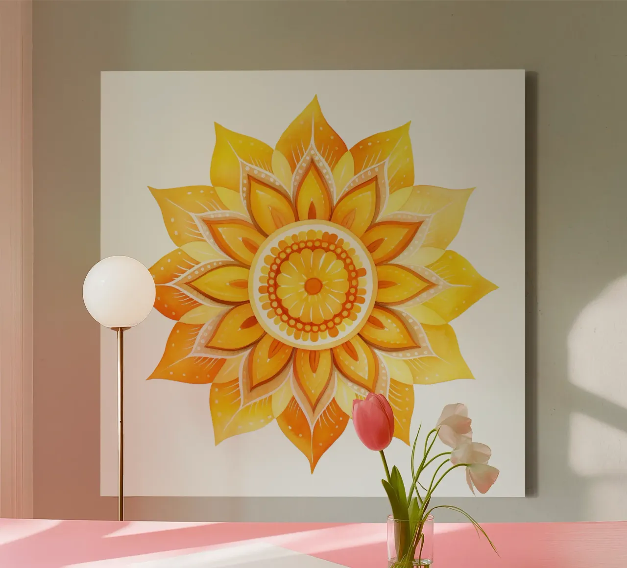 Sun Mandala canvas by Spiritual Touch