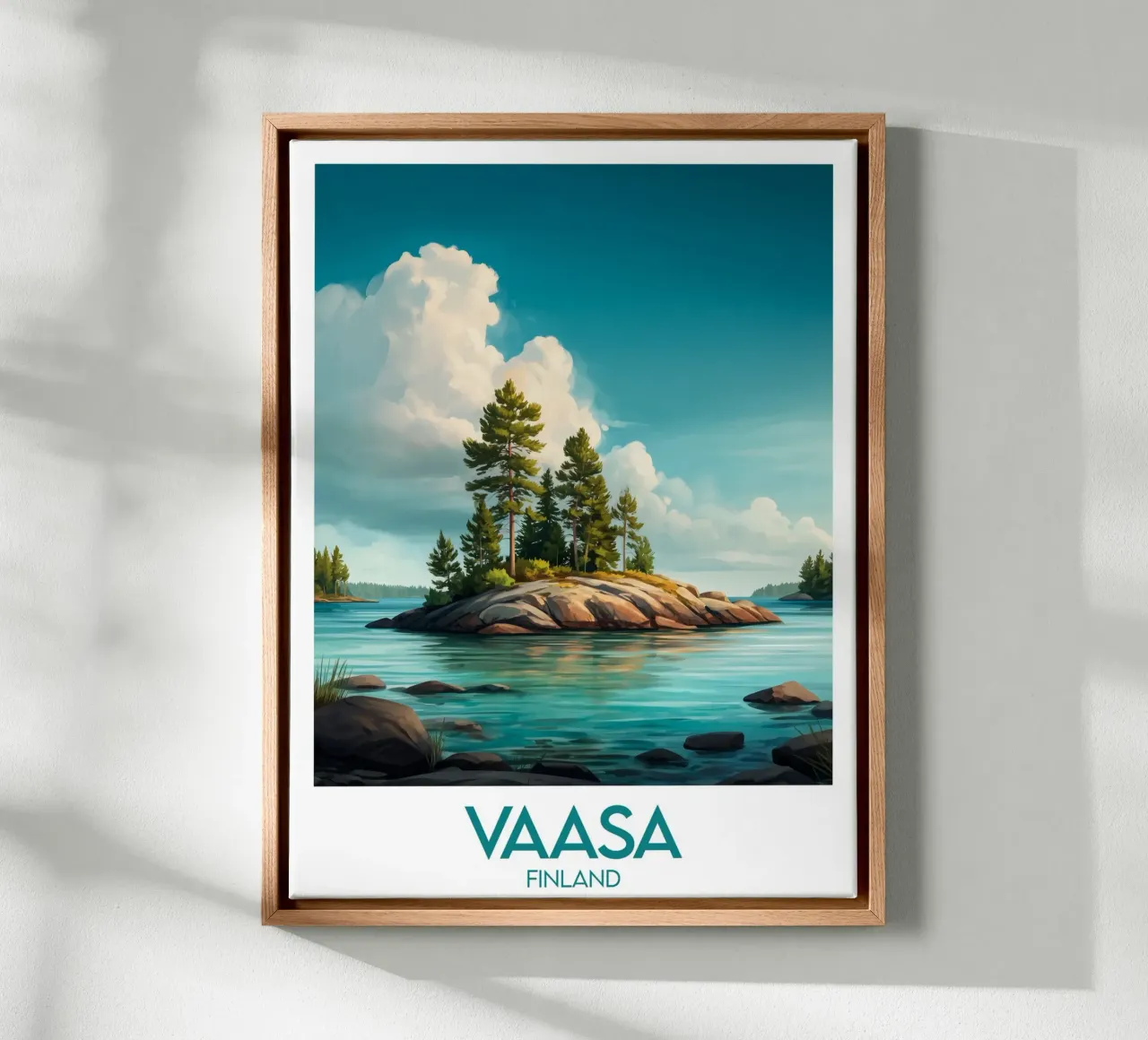 Affiche Vaasa tela con Cornice a cassetta da Frame the World