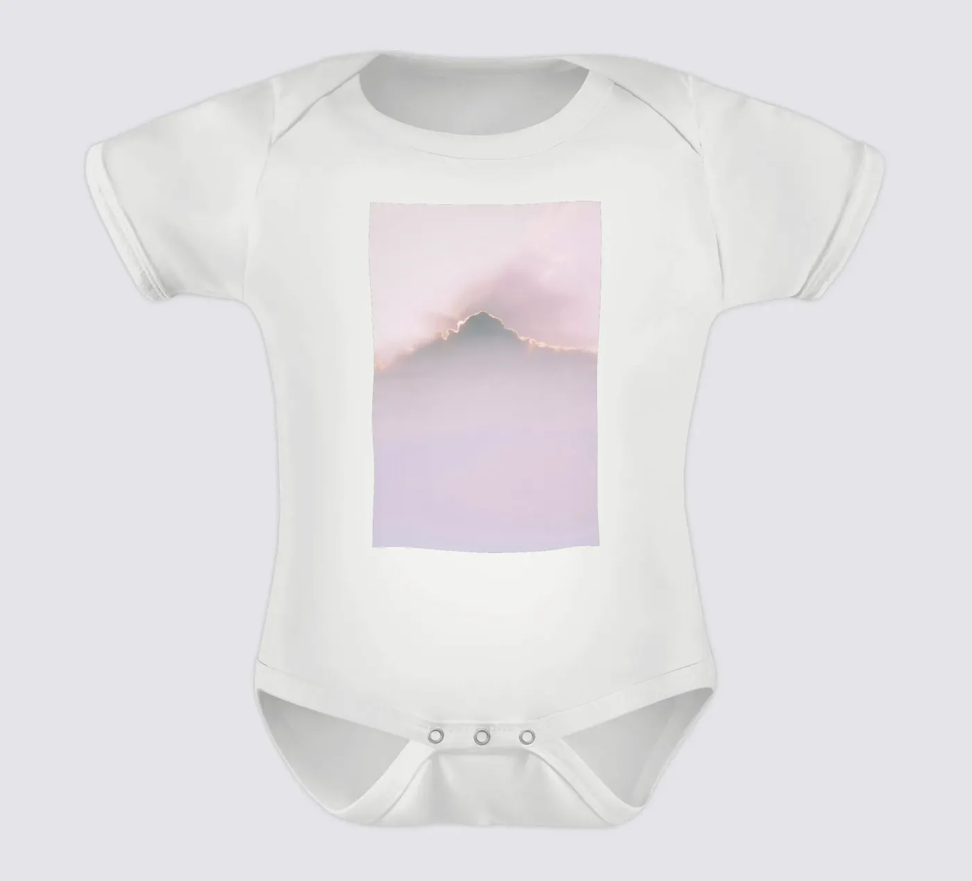 Infinity Cloud short-sleeve baby romper by Sebastian Hilgetag