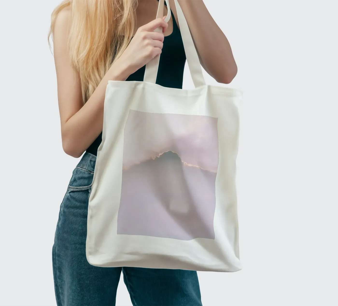 Infinity Cloud jute draagtas van Sebastian Hilgetag