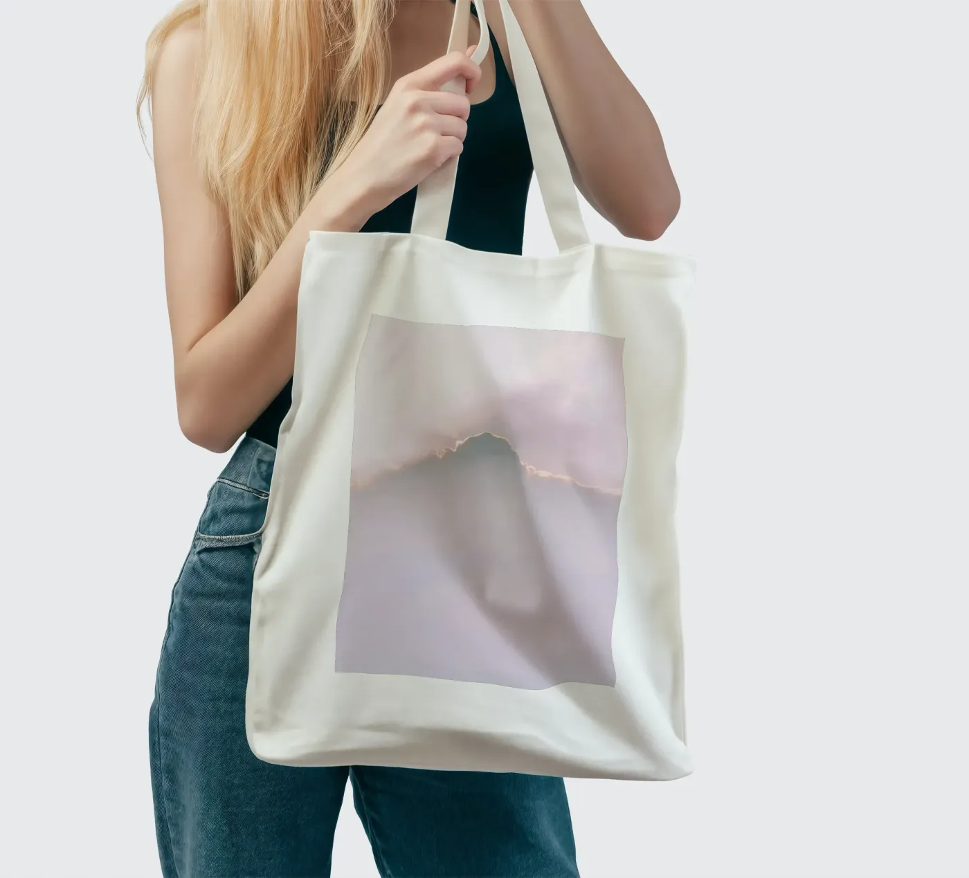 Infinity Cloud borsa in juta da Sebastian Hilgetag