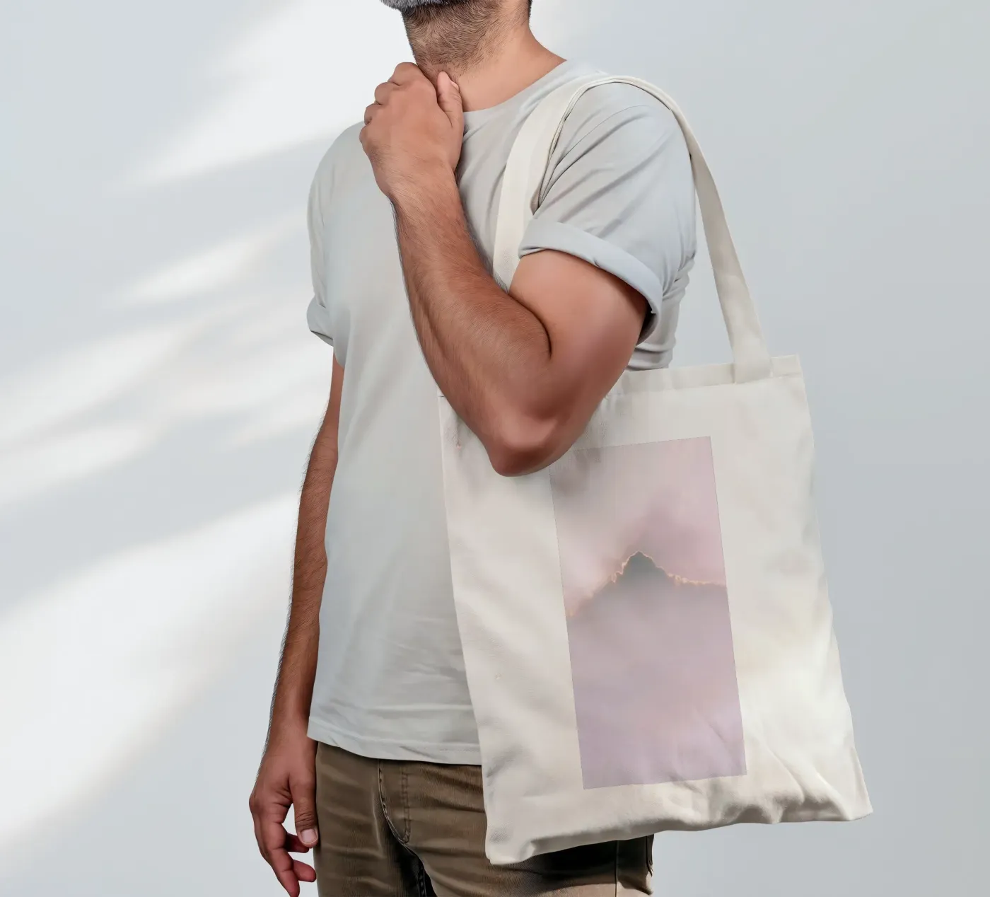 Infinity Cloud jute draagtas van Sebastian Hilgetag