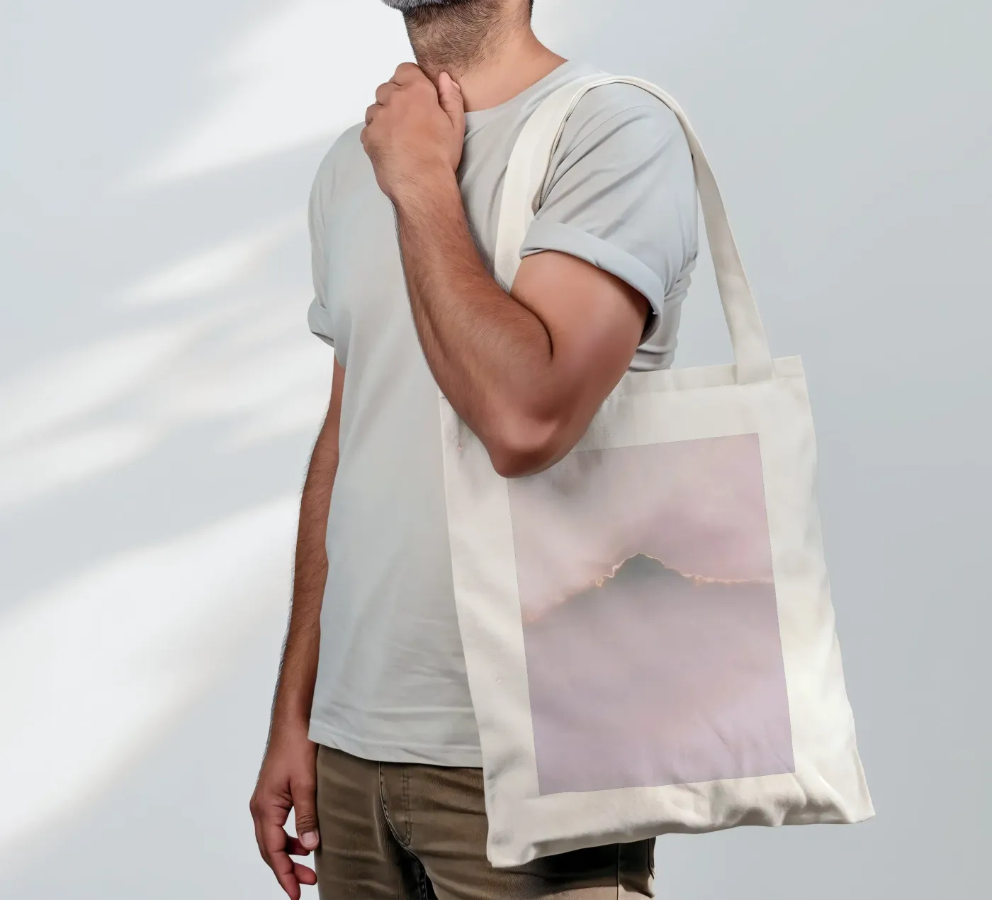 Infinity Cloud borsa in juta da Sebastian Hilgetag