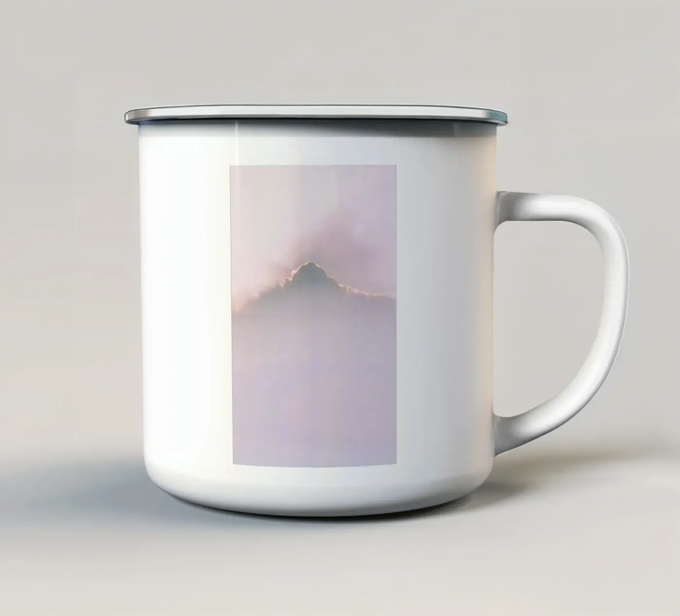 Infinity Cloud enamel mug by Sebastian Hilgetag